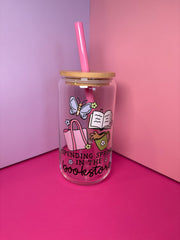 Spending Spring in the Bookstore - 16 Oz Glass Can