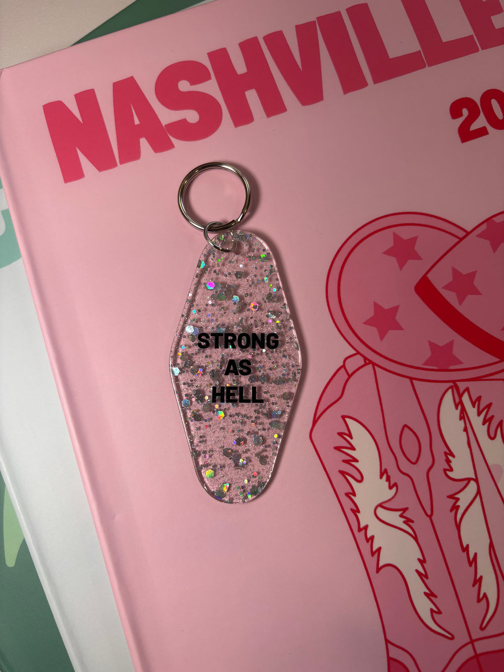 Strong as hell - Motel Keychain