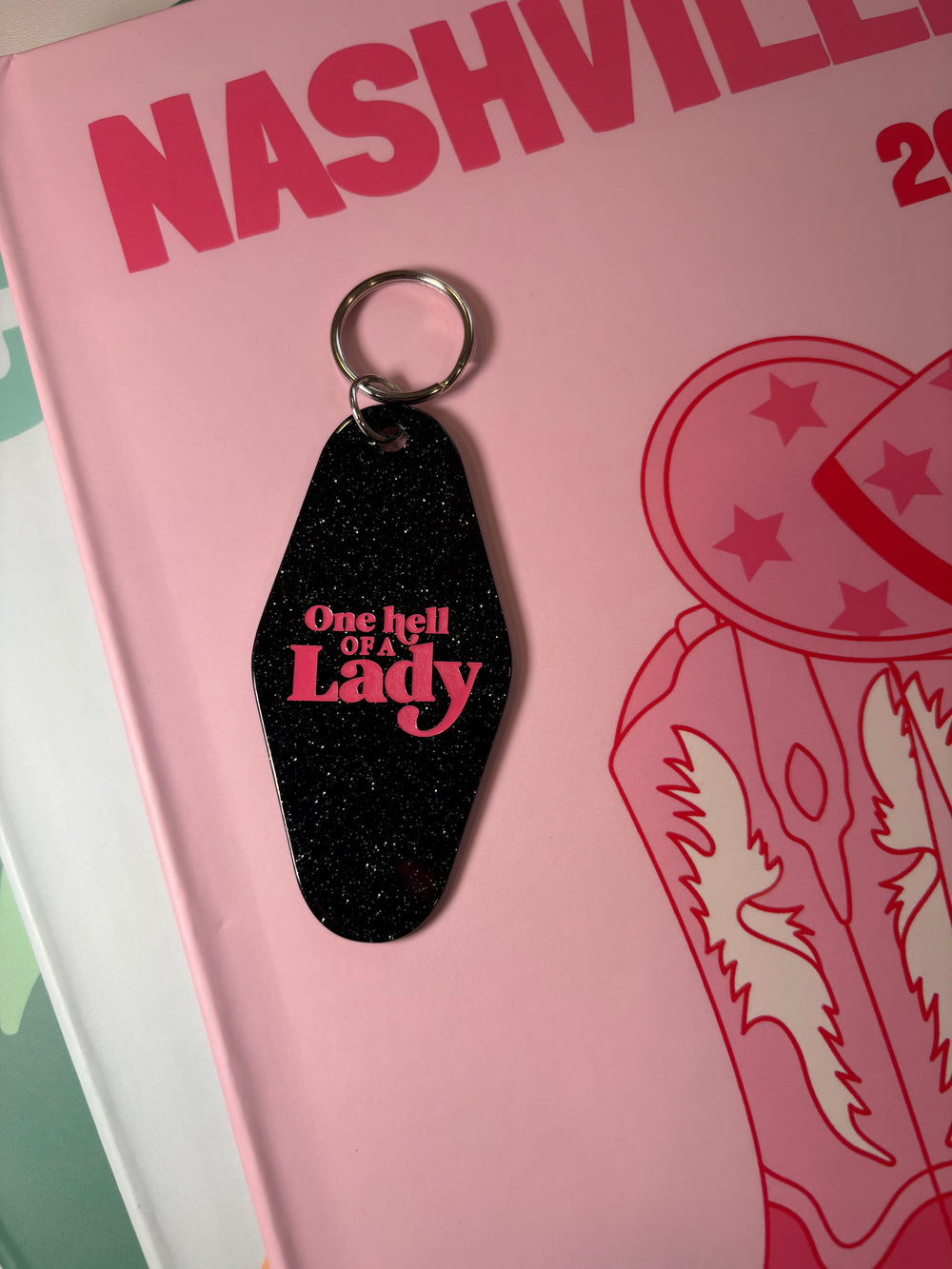 One hell of a lady - Motel Keychain