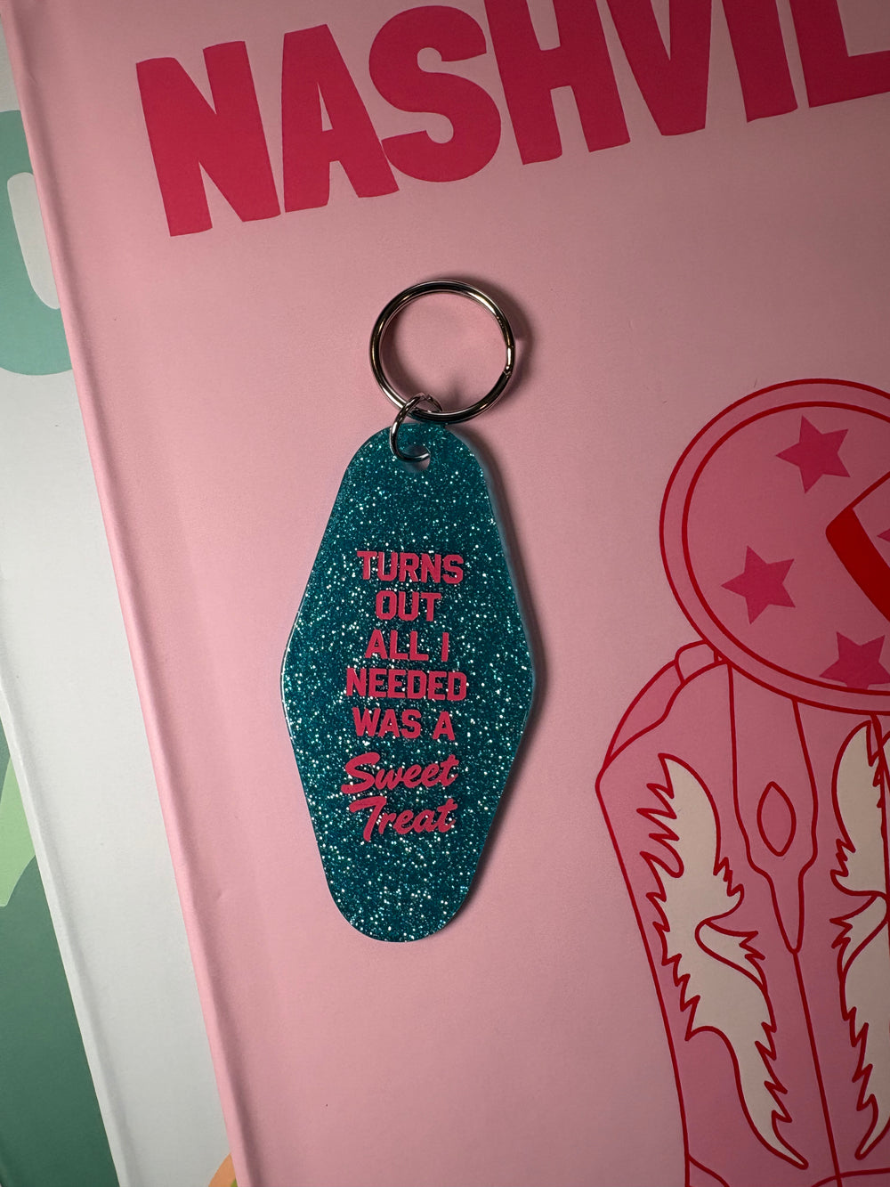 Turns out all I needed was a sweet treat - Motel Keychain