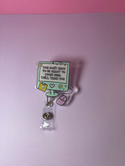 You don't have to be crazy to work here. We'll train you. - Badge Reel