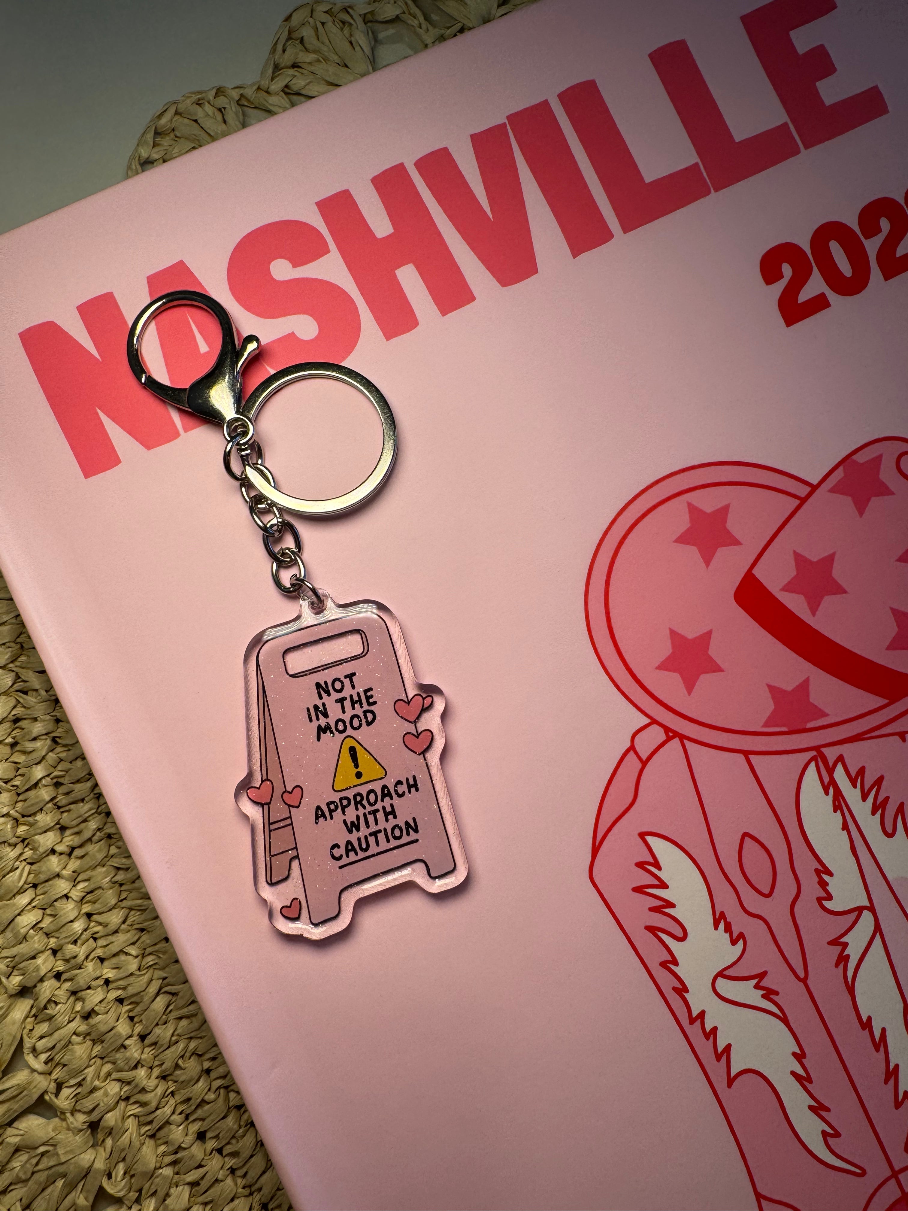Approach with Caution - Keychain – Please note that the keychain does have glitter