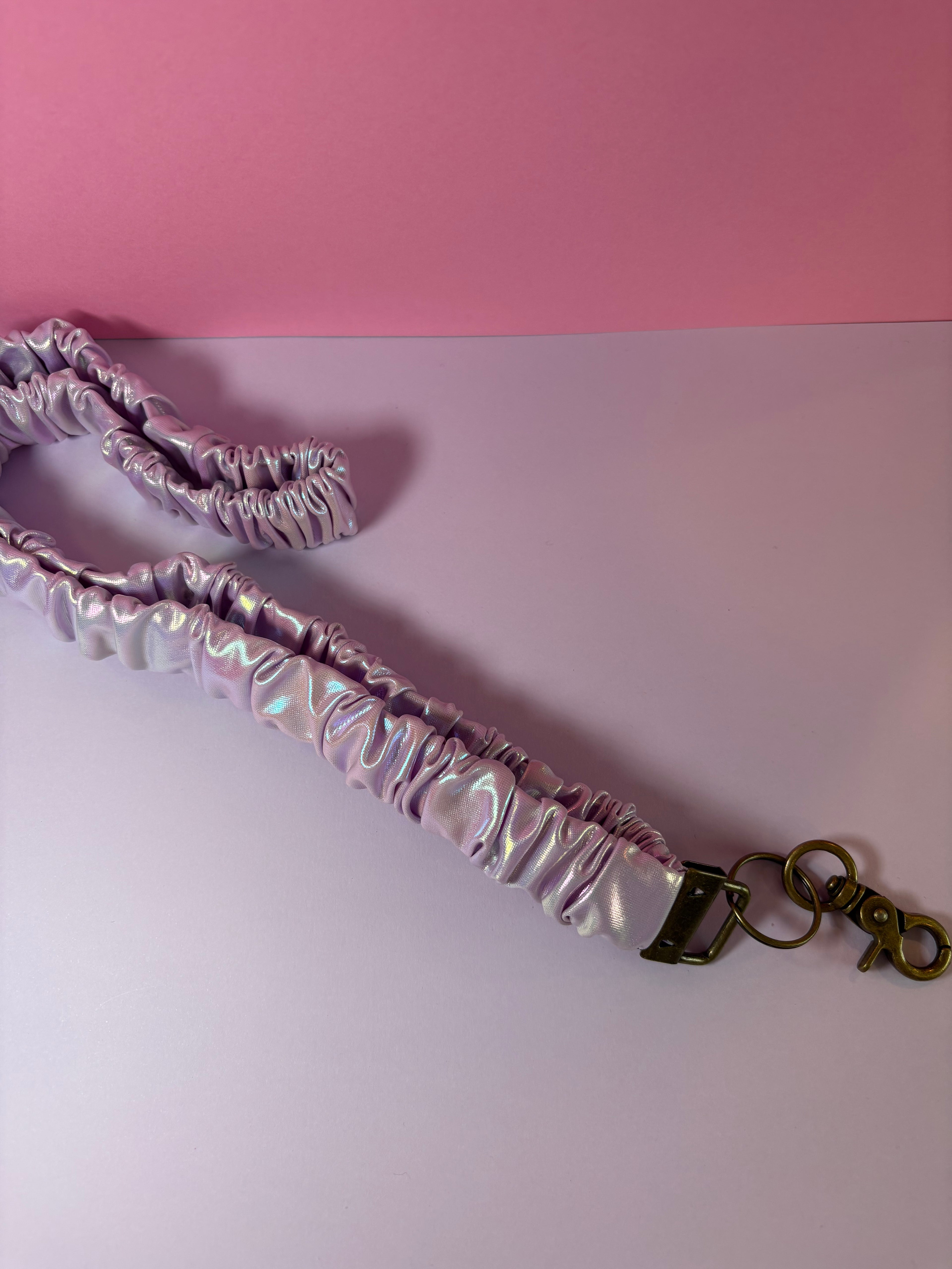 Iridescent purple lanyard