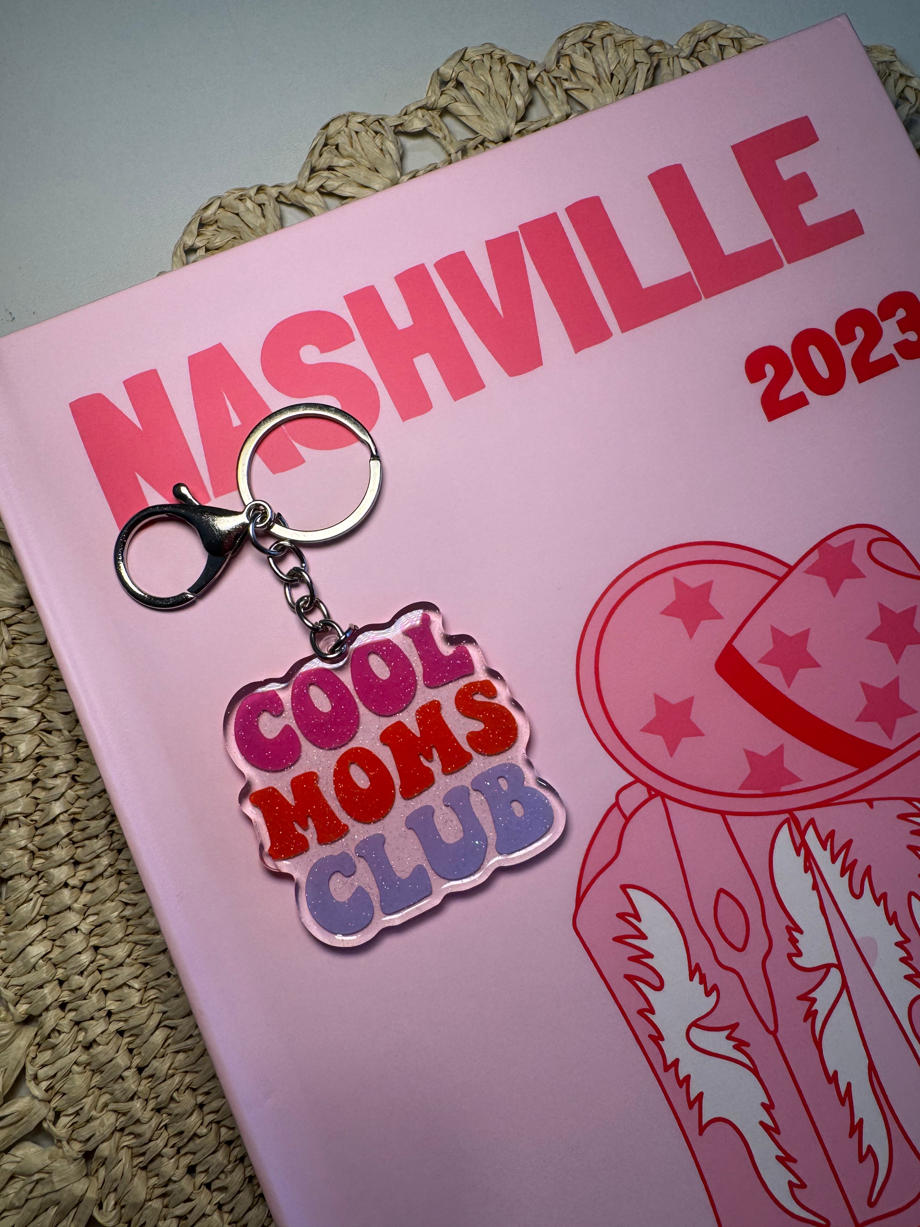 Cool Moms Club - Keychain – Please note that the keychain does have glitter