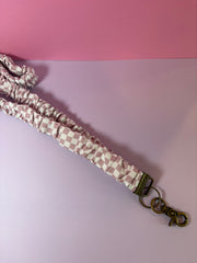 Purple and White Checker - Scrunchie Lanyard