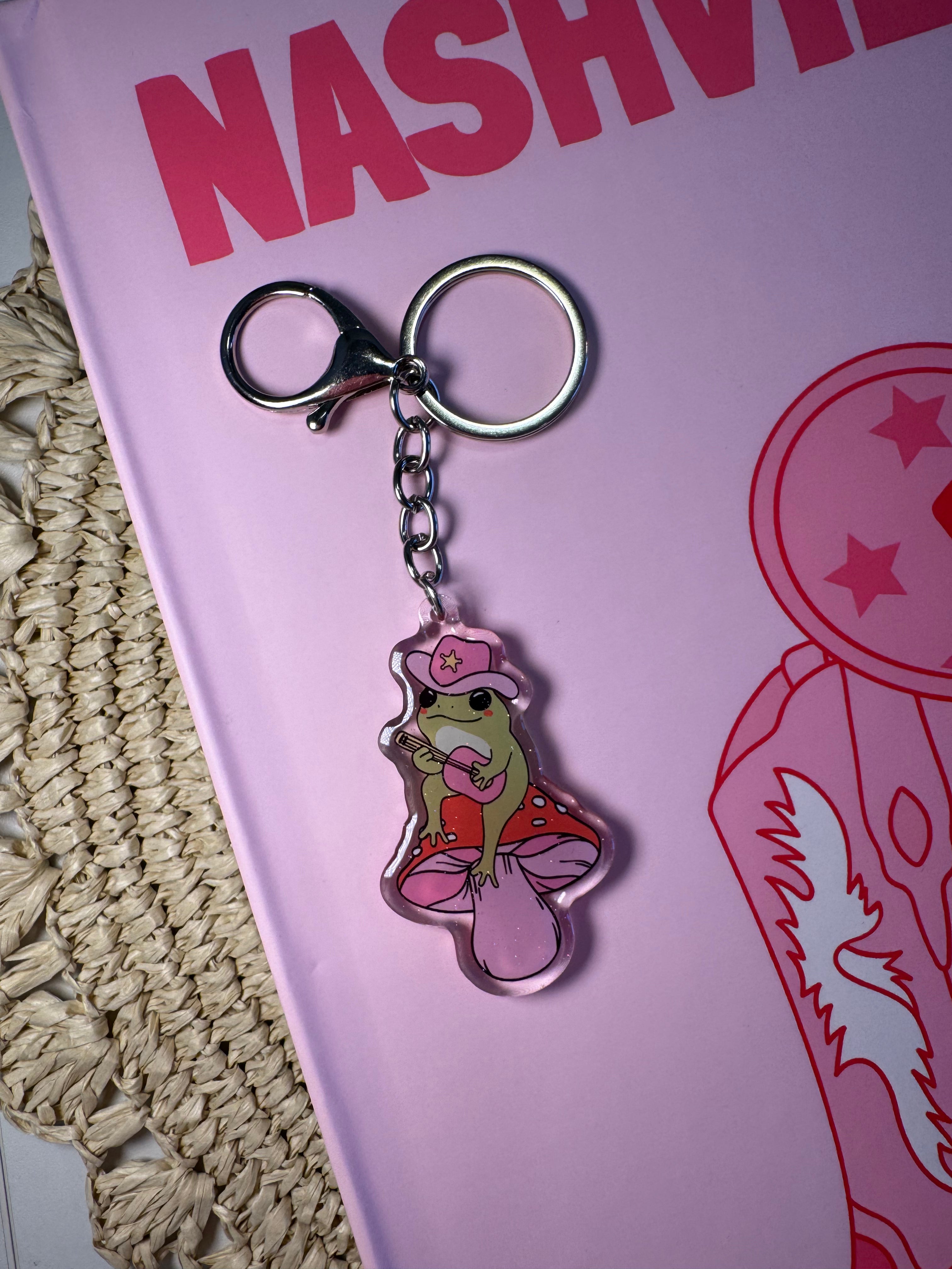 Country Frog - Keychain – Please note that the keychain does have glitter