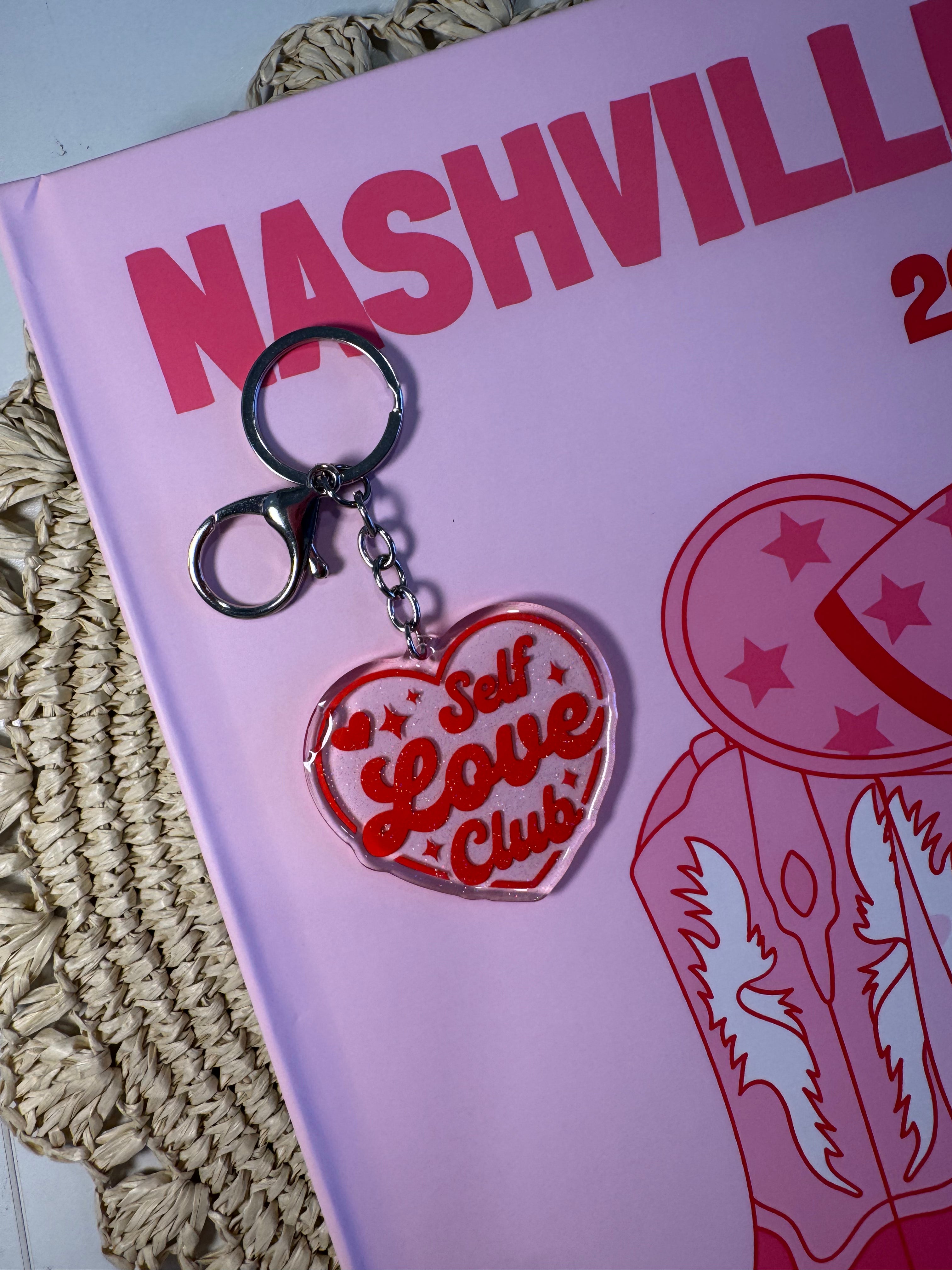 Self Love Club - Keychain – Please note that the keychain does have glitter
