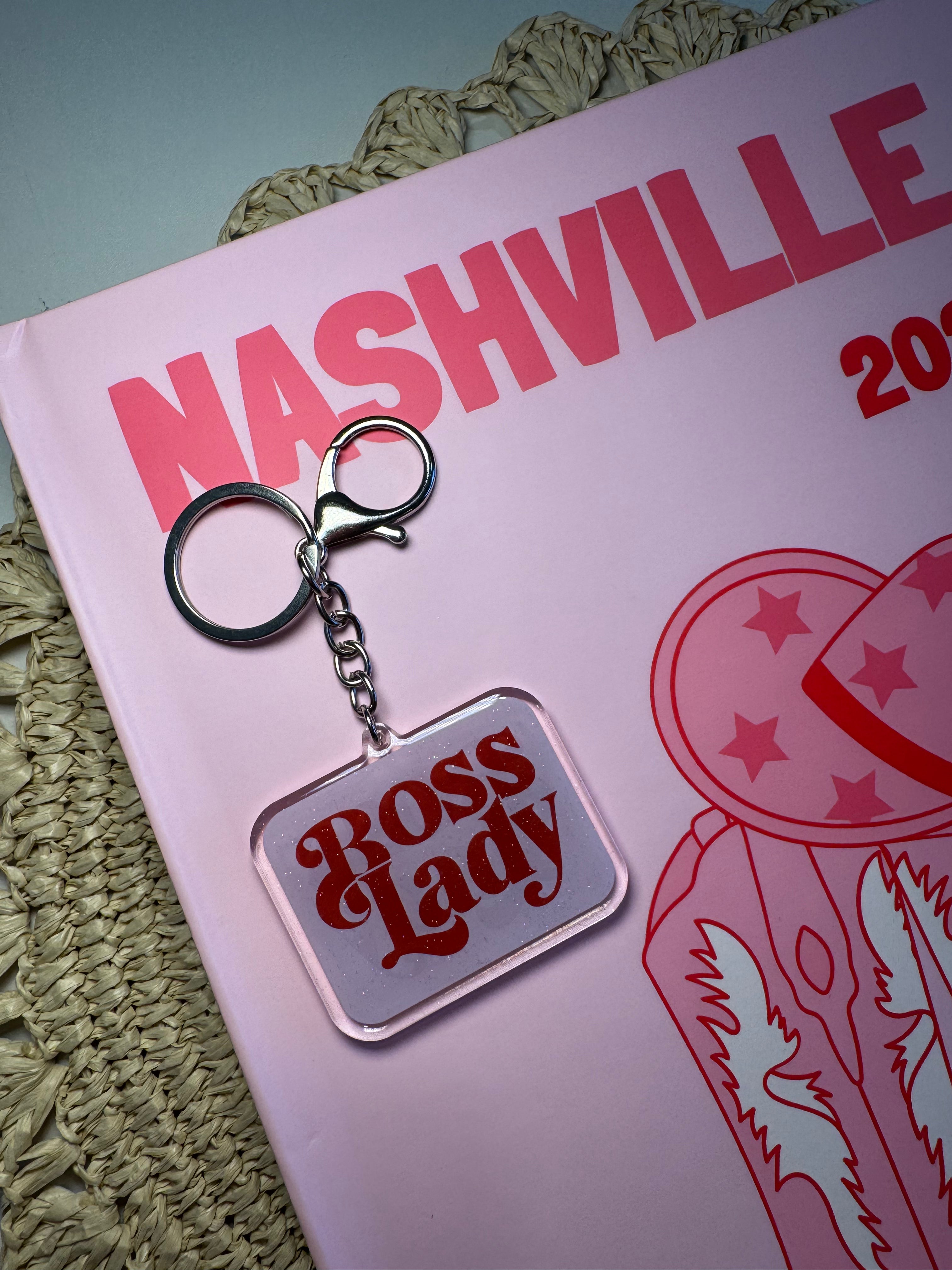 Boss Lady - Keychain – Please note that the keychain does have glitter