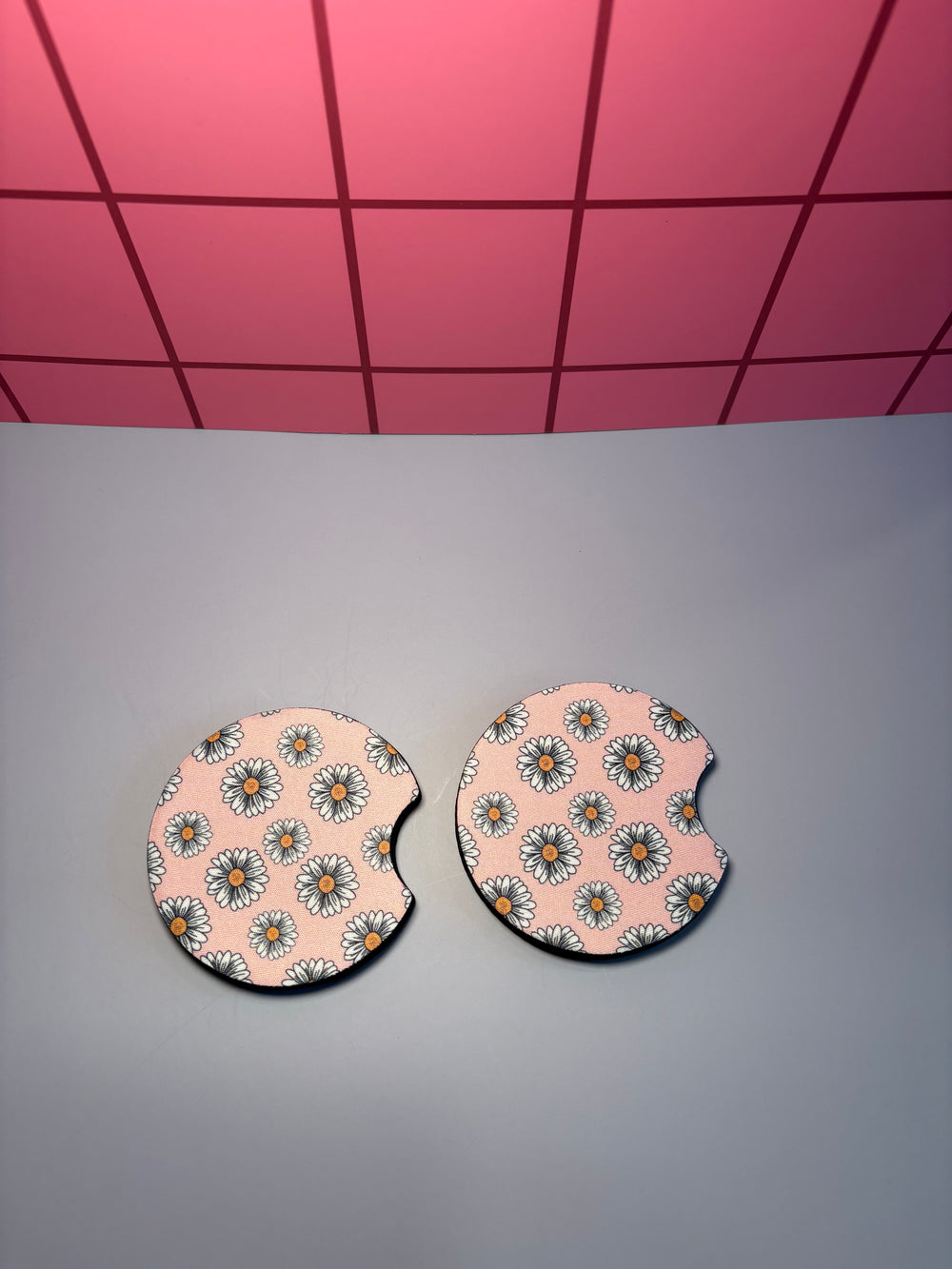 Daises  - Car Coaster (Pack of 2)