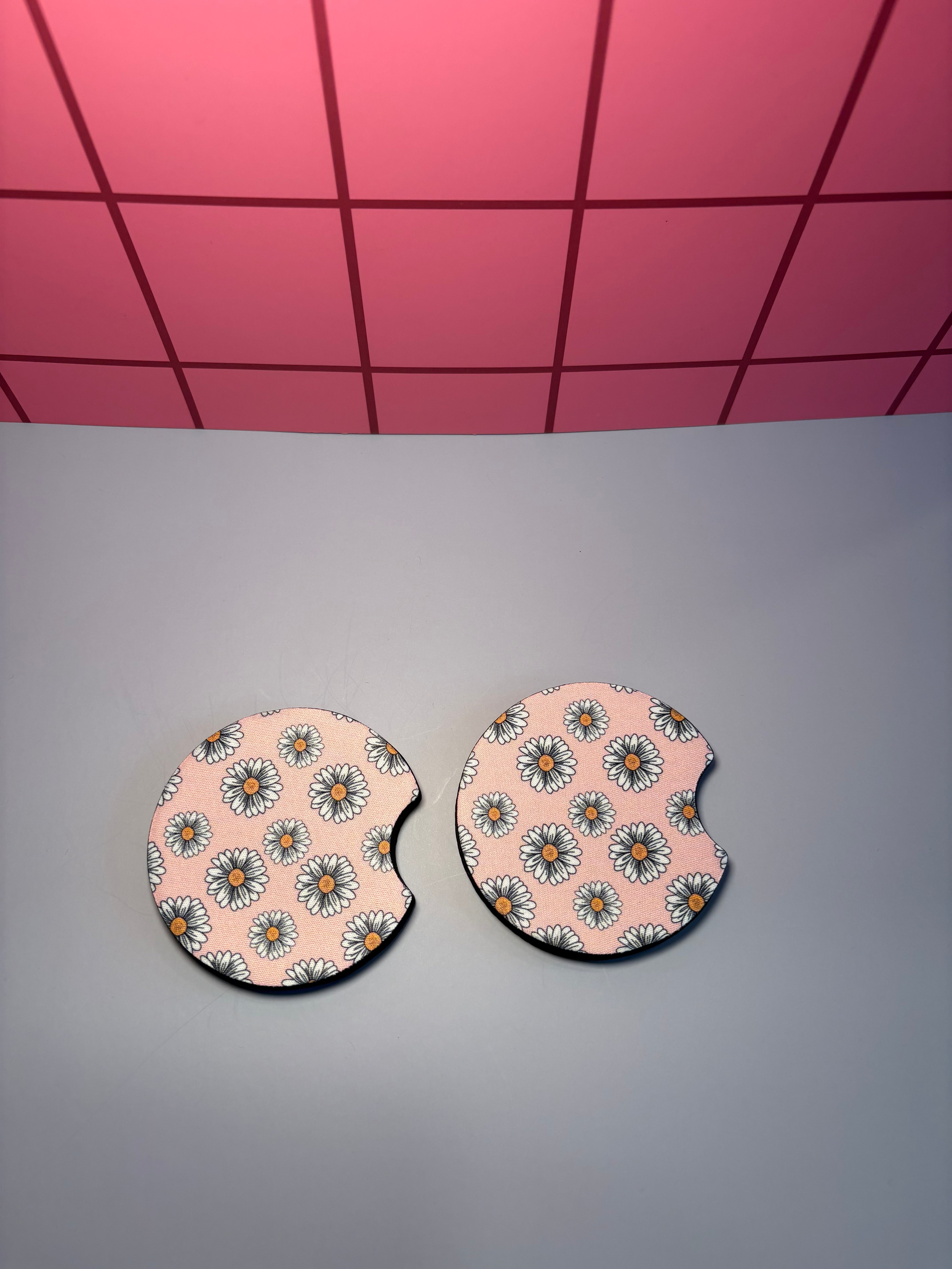 Daises  - Car Coaster (Pack of 2)