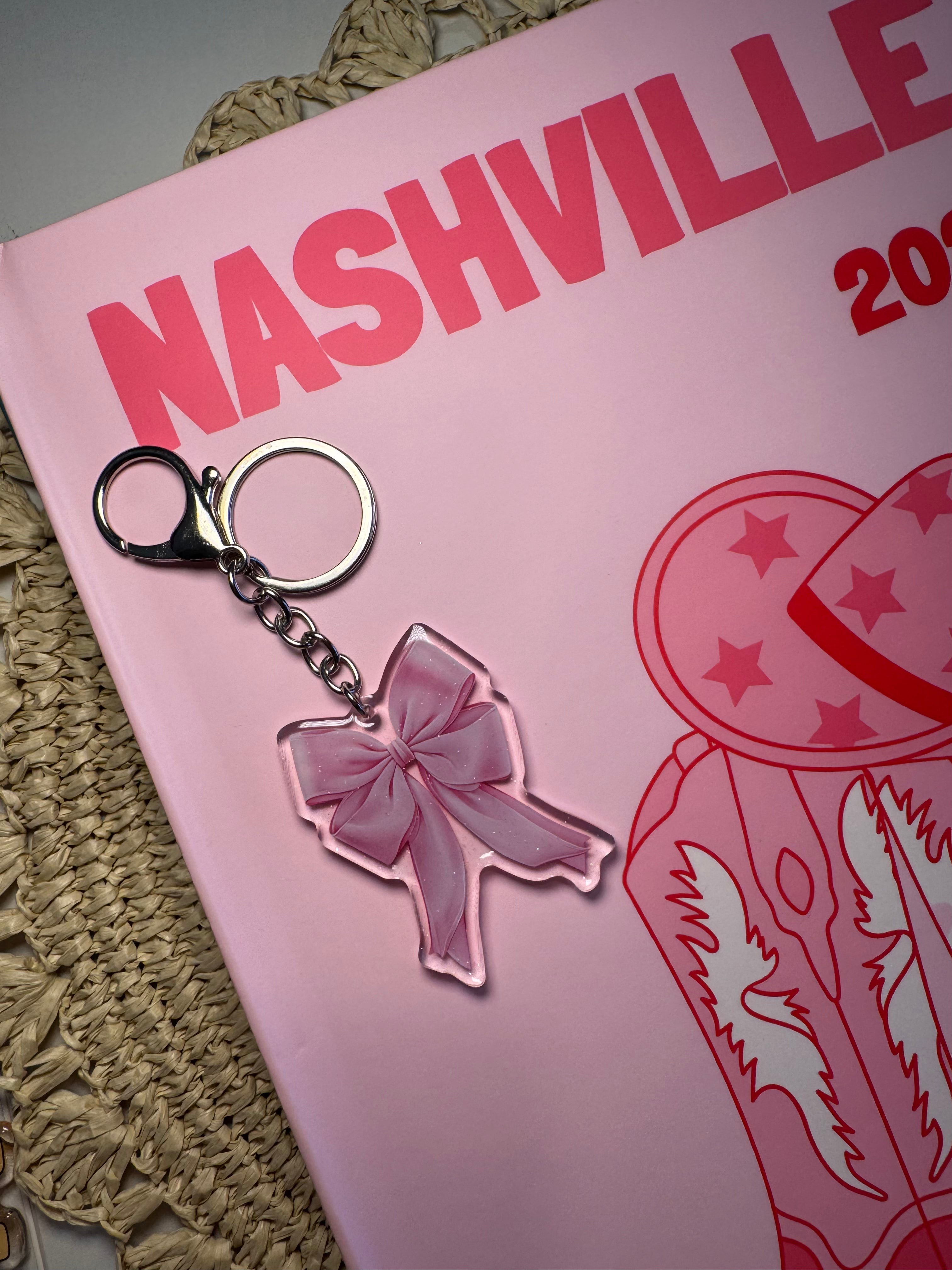 Bow - Keychain – Please note that the keychain does have glitter