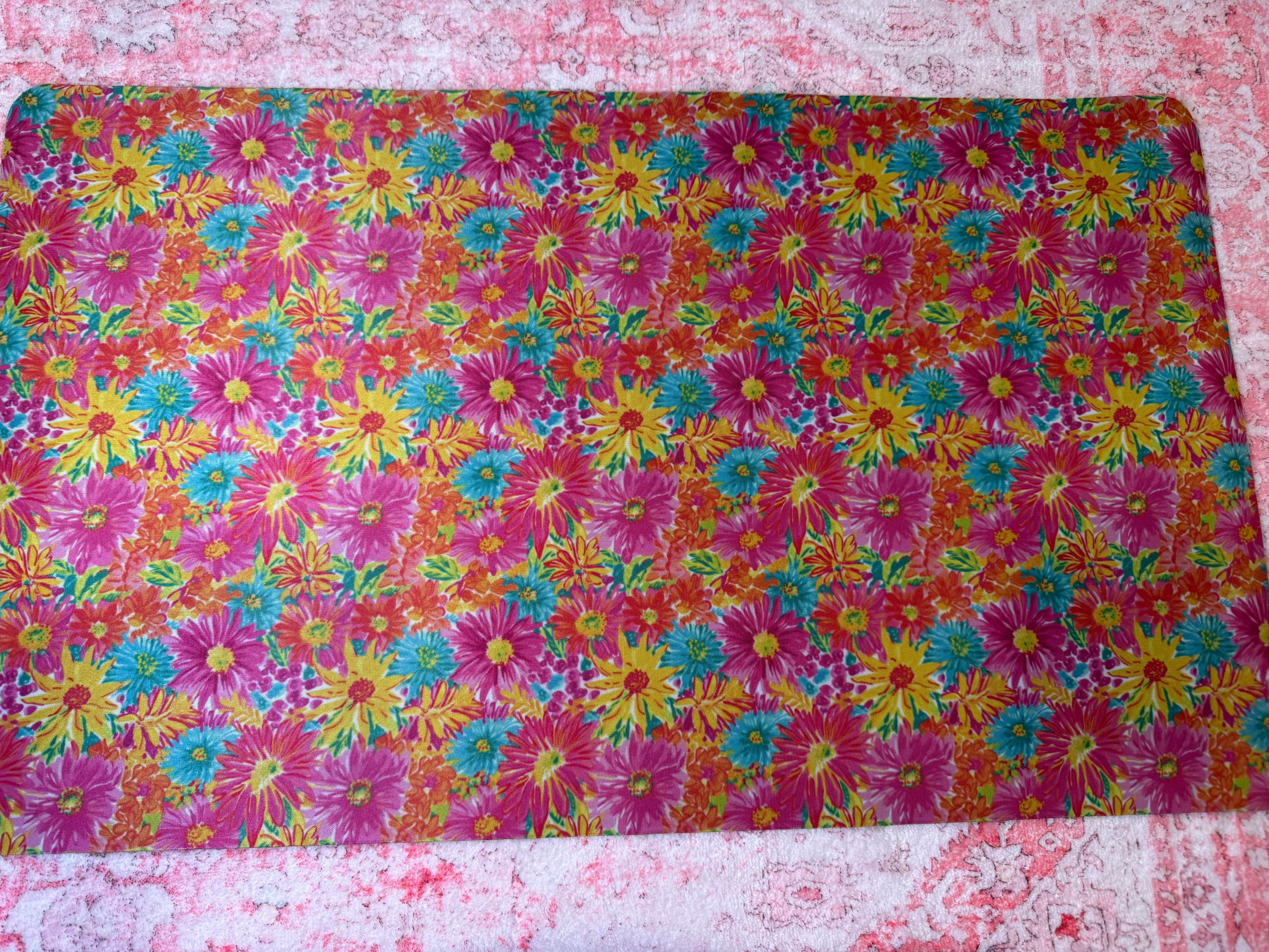 Floral Burst - Desk Mat – Size: 23 x 13 All items are final sale