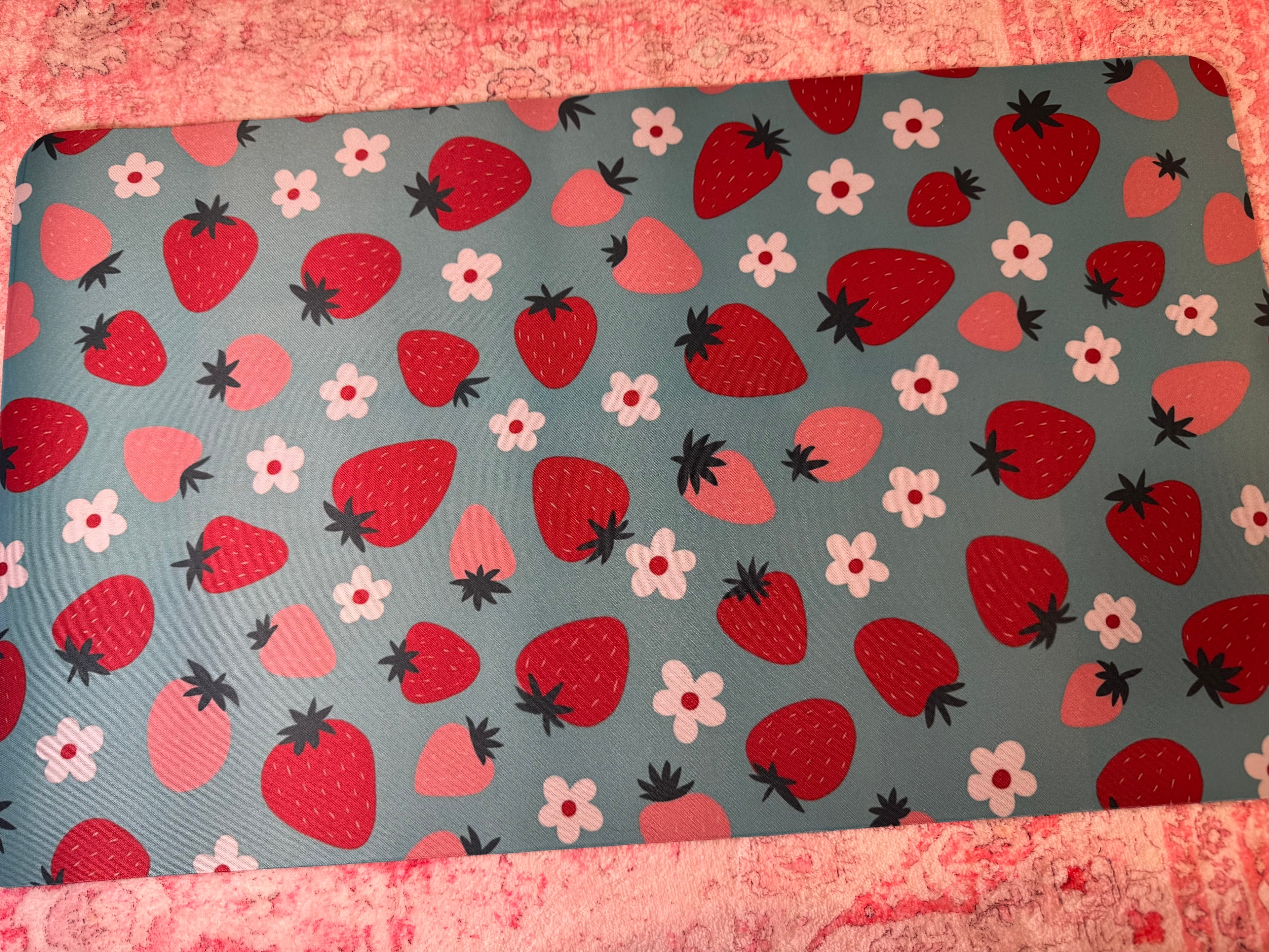 Strawberries - Desk Mat – Size: 23 x 13 All items are final sale