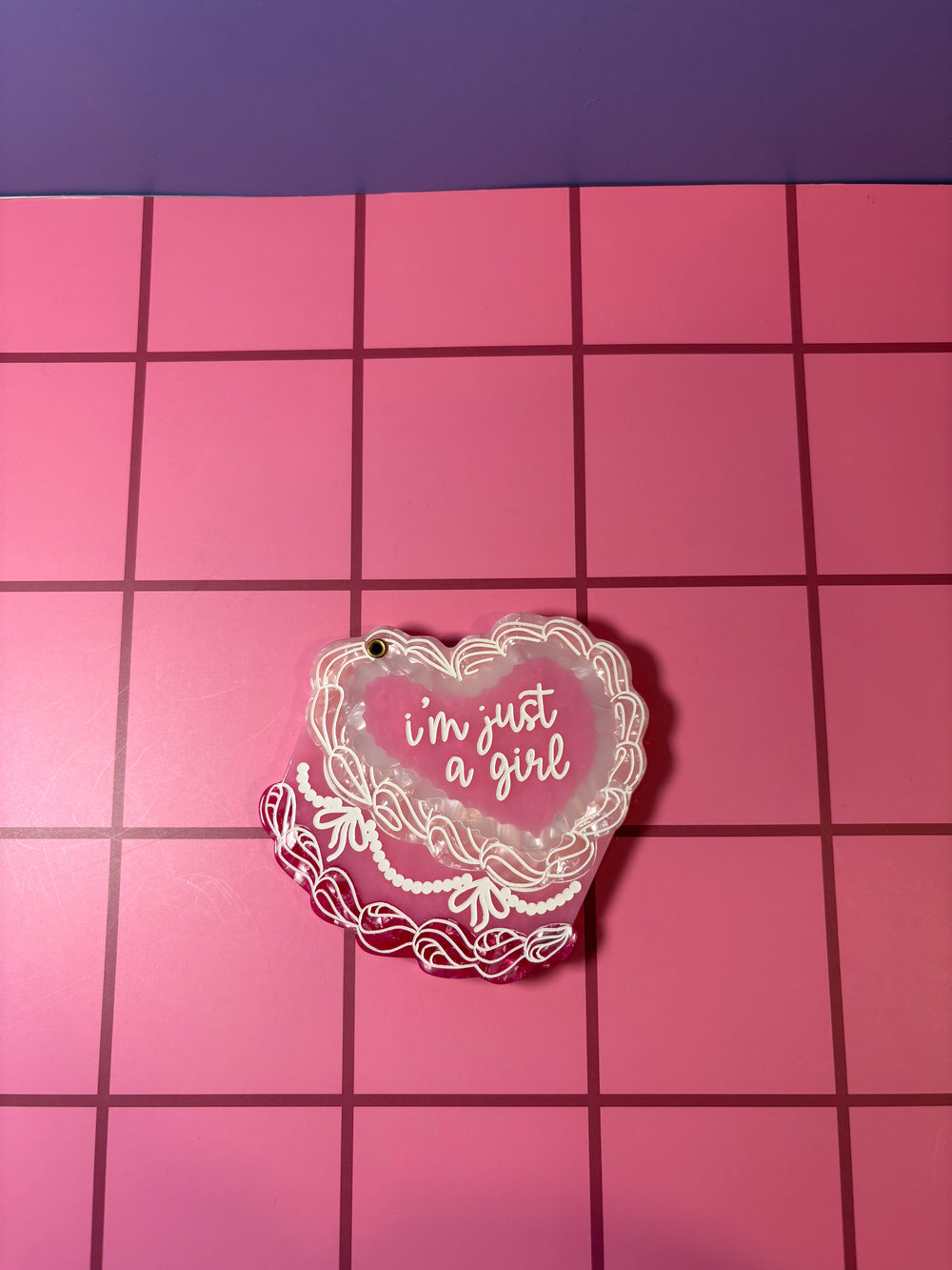 Just a girl - Acetate Pocket Mirror