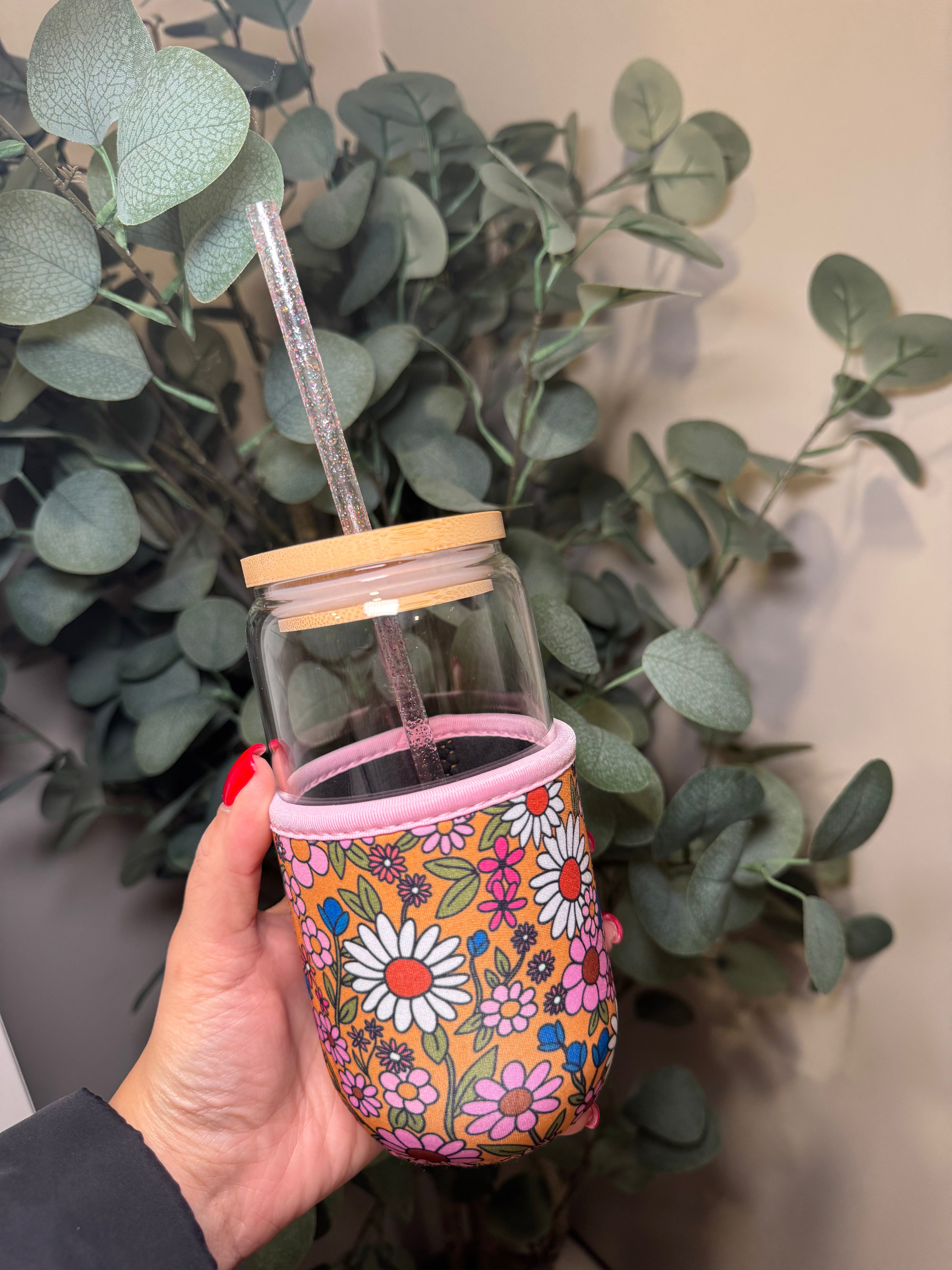 Small Boho Floral - Cup Koozie