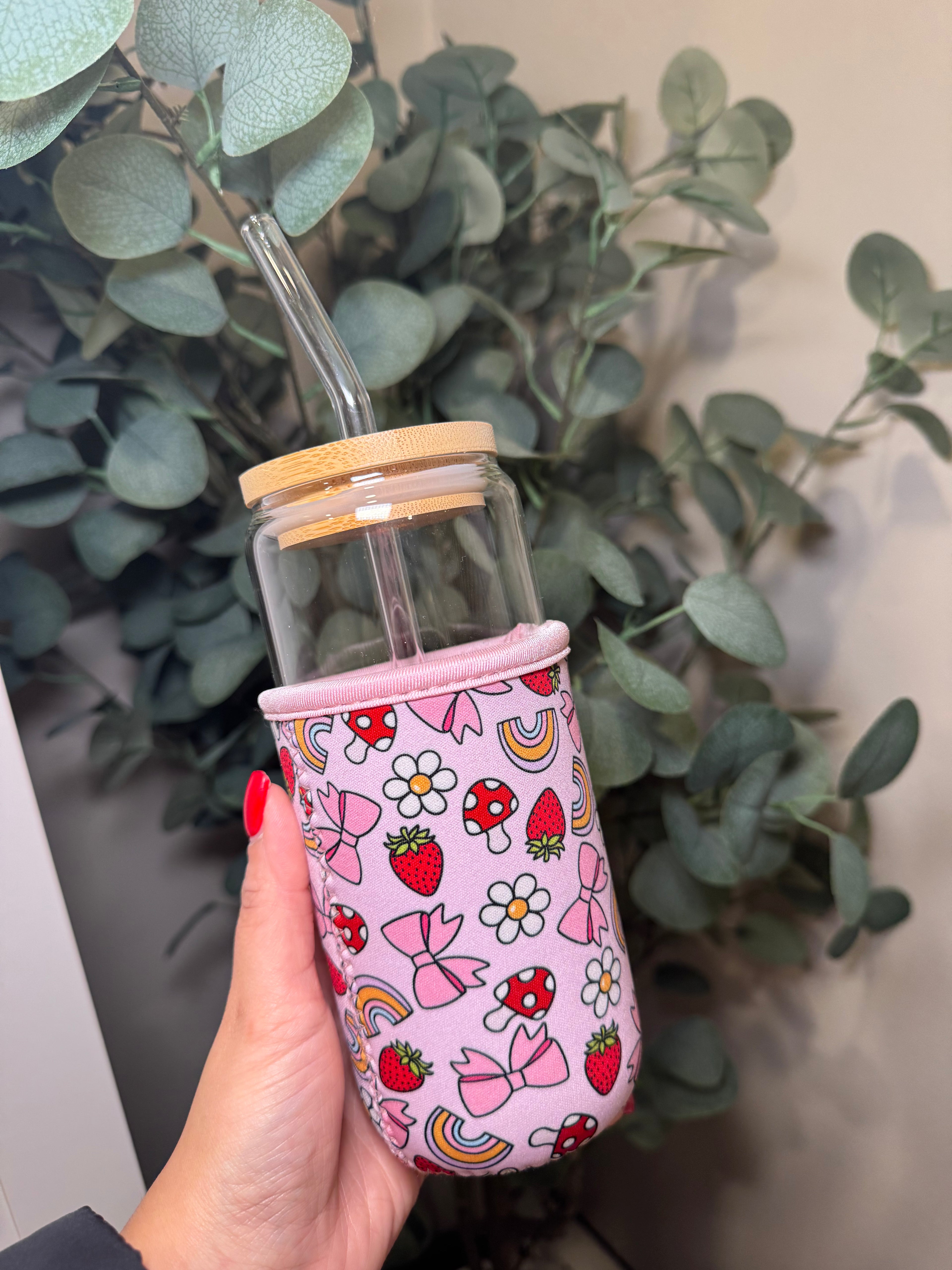 Large Berries & Bows - Cup Koozie