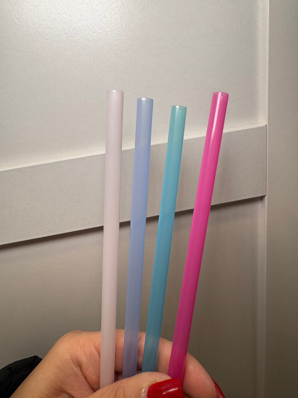 Solid Colored Straws Plastic Straws in blue