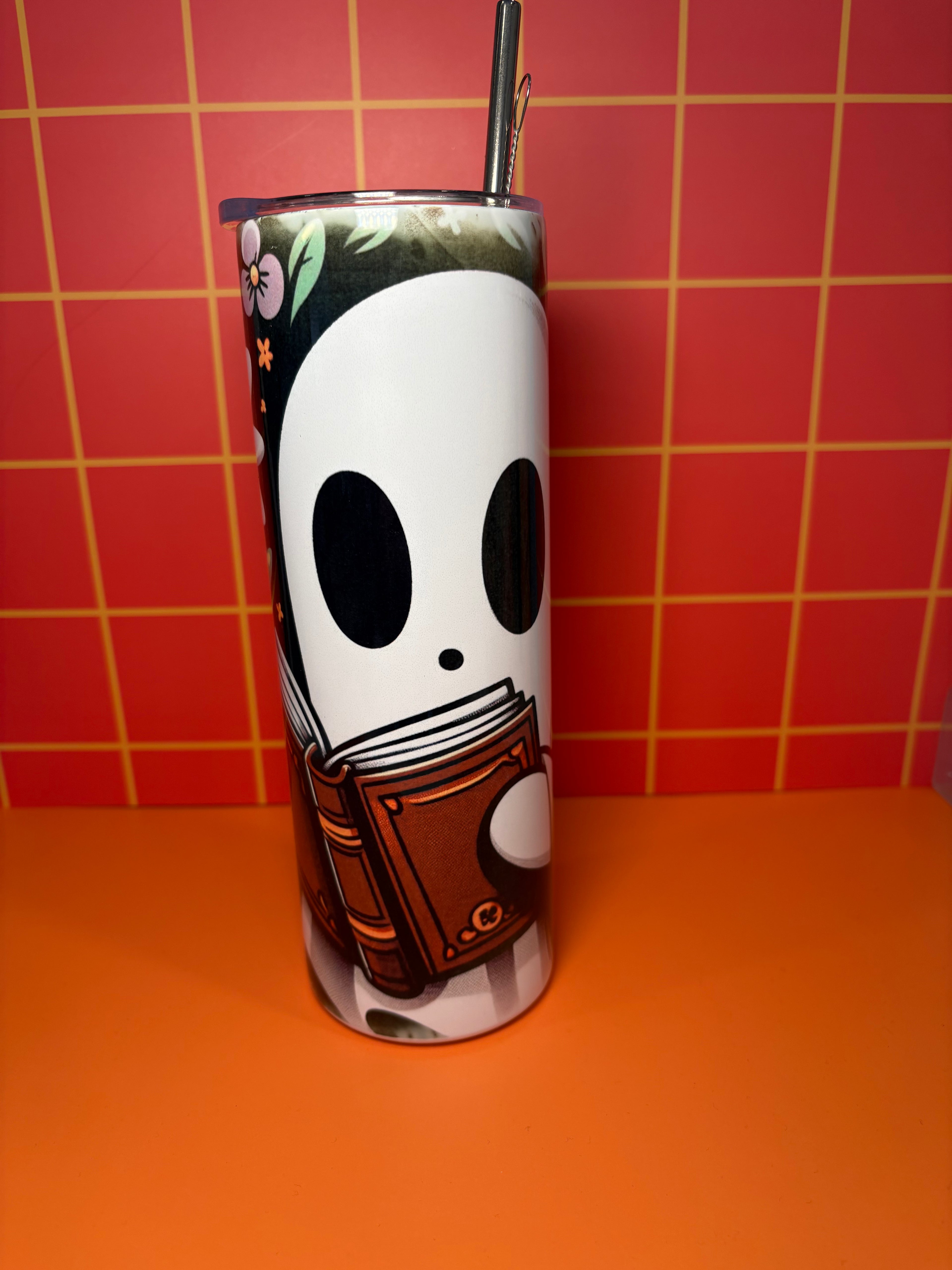 Bookish Ghost - 20 Oz Metal Tumbler