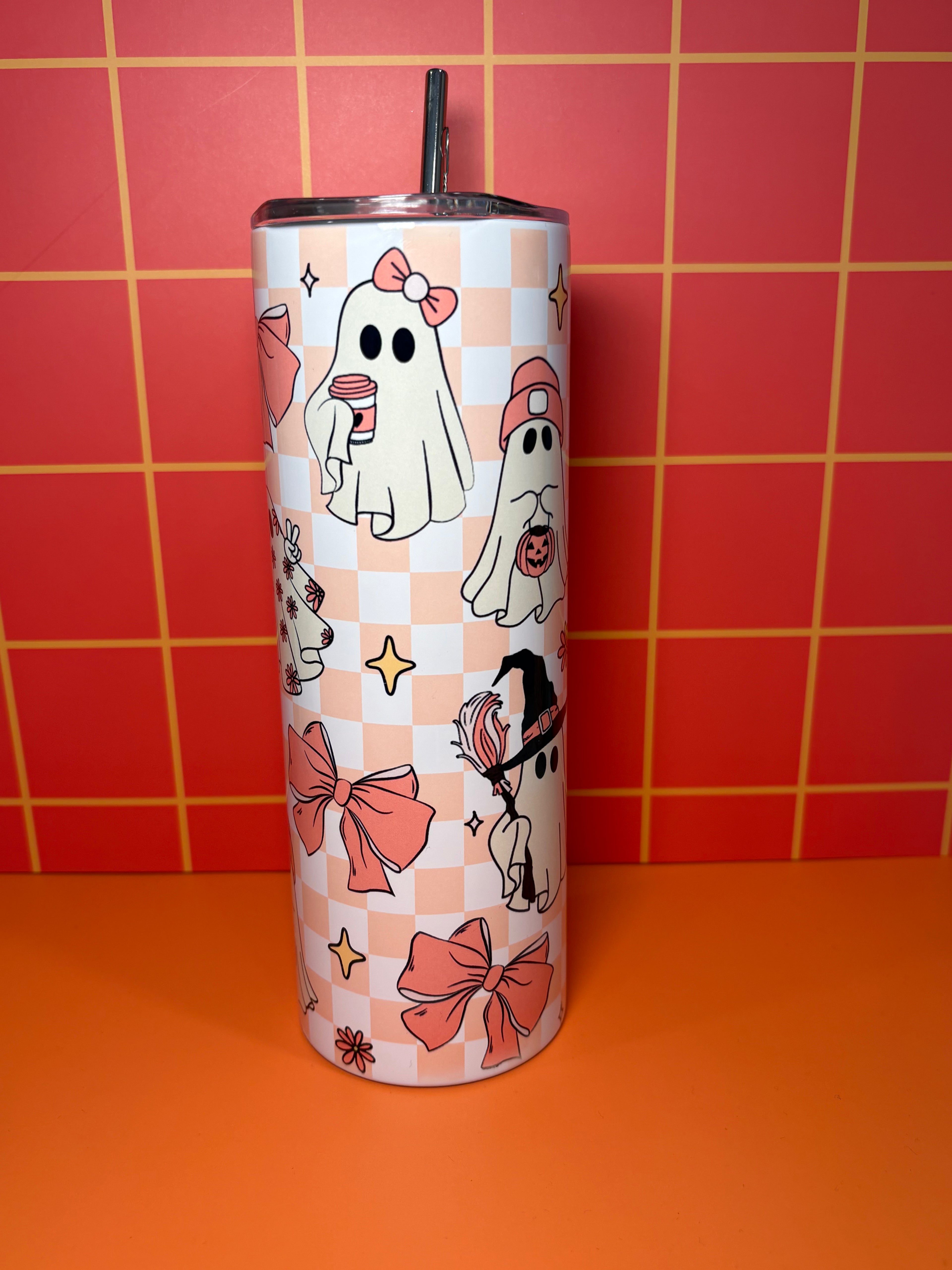 Girly Ghosts - 20 Oz Metal Tumbler