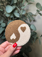 Yin & Yang  - Rug Drink Coaster