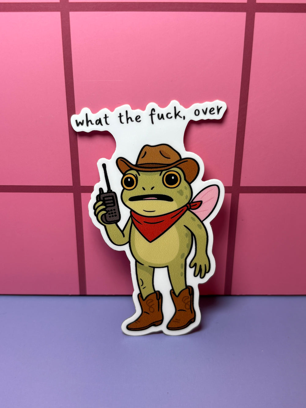 What the fuck, over  - Sticker