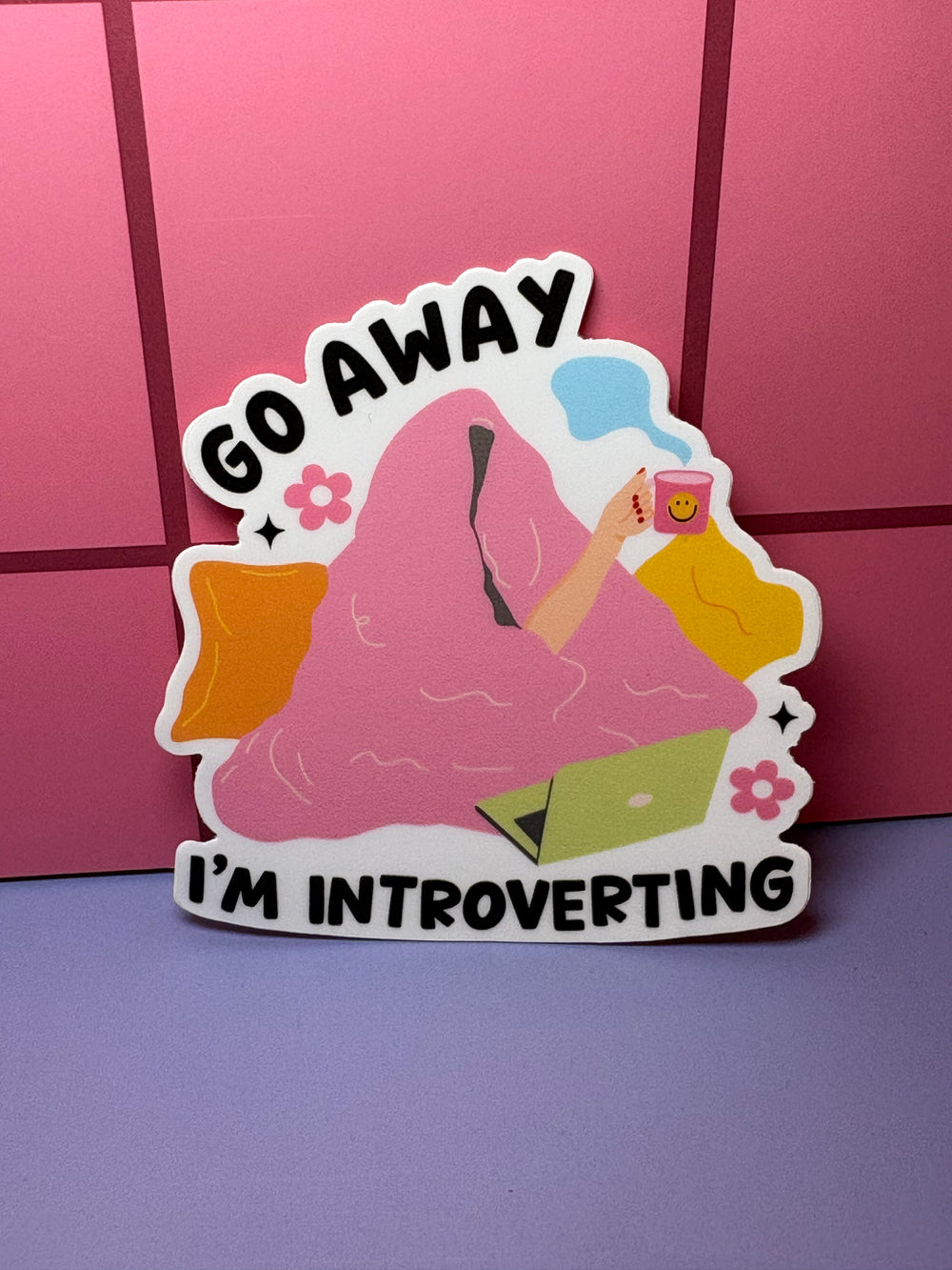 Go away, I'm introverting - Sticker