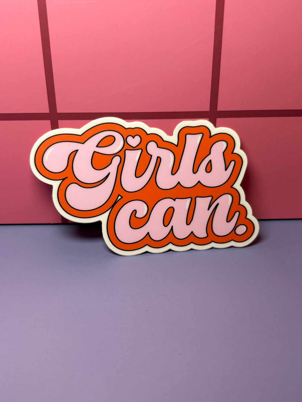 Girls can - Sticker