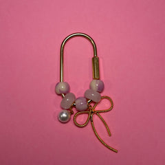 Bows & Pearls - Small Bag Charm