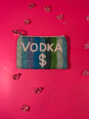 Vodka $ - Beaded Pouch