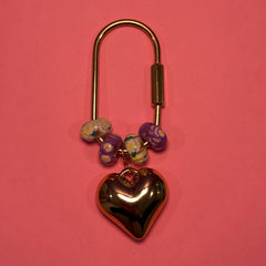 Jumbo Heart (Floral) - Small Bag Charm