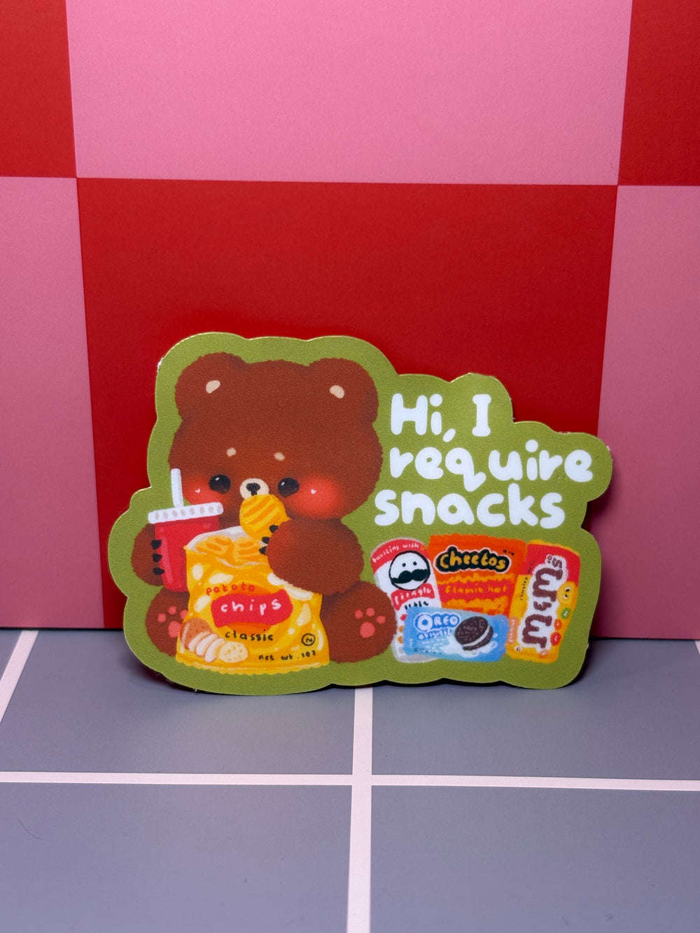 Hi, I require snacks - Sticker