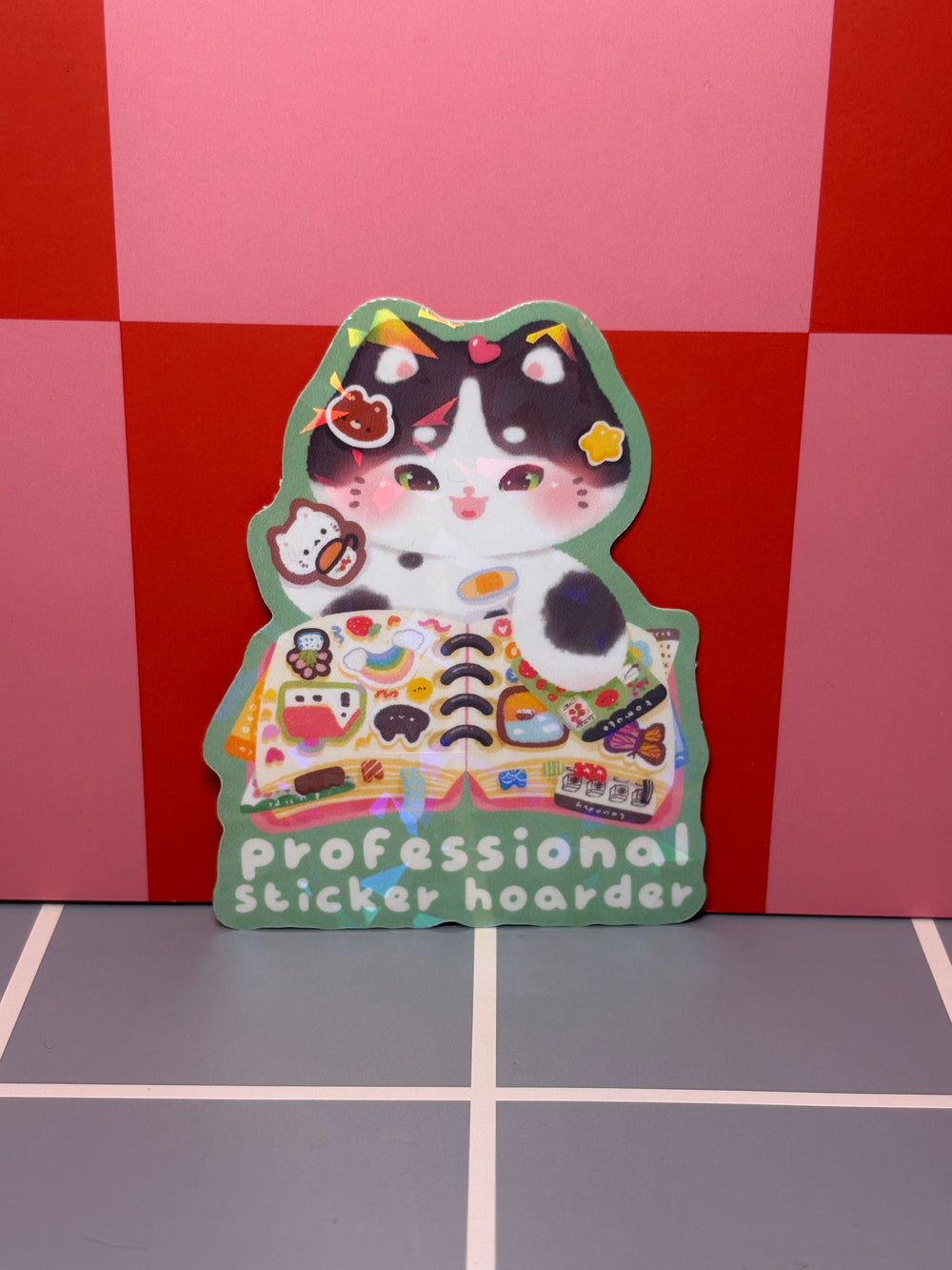 Professional Sticker Hoarder Cat - Sticker