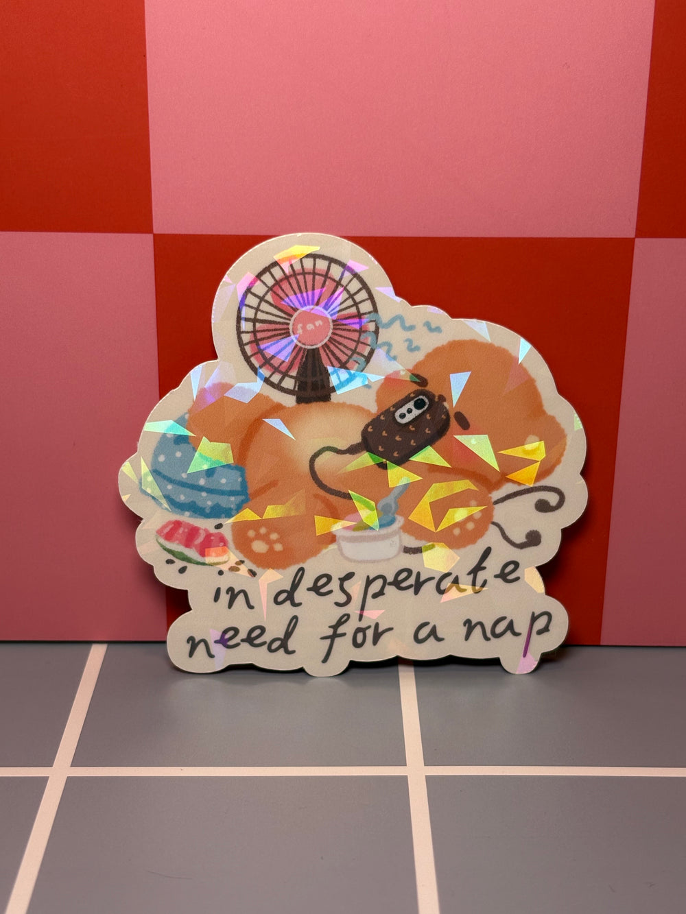 In desperate need for a nap - Sticker