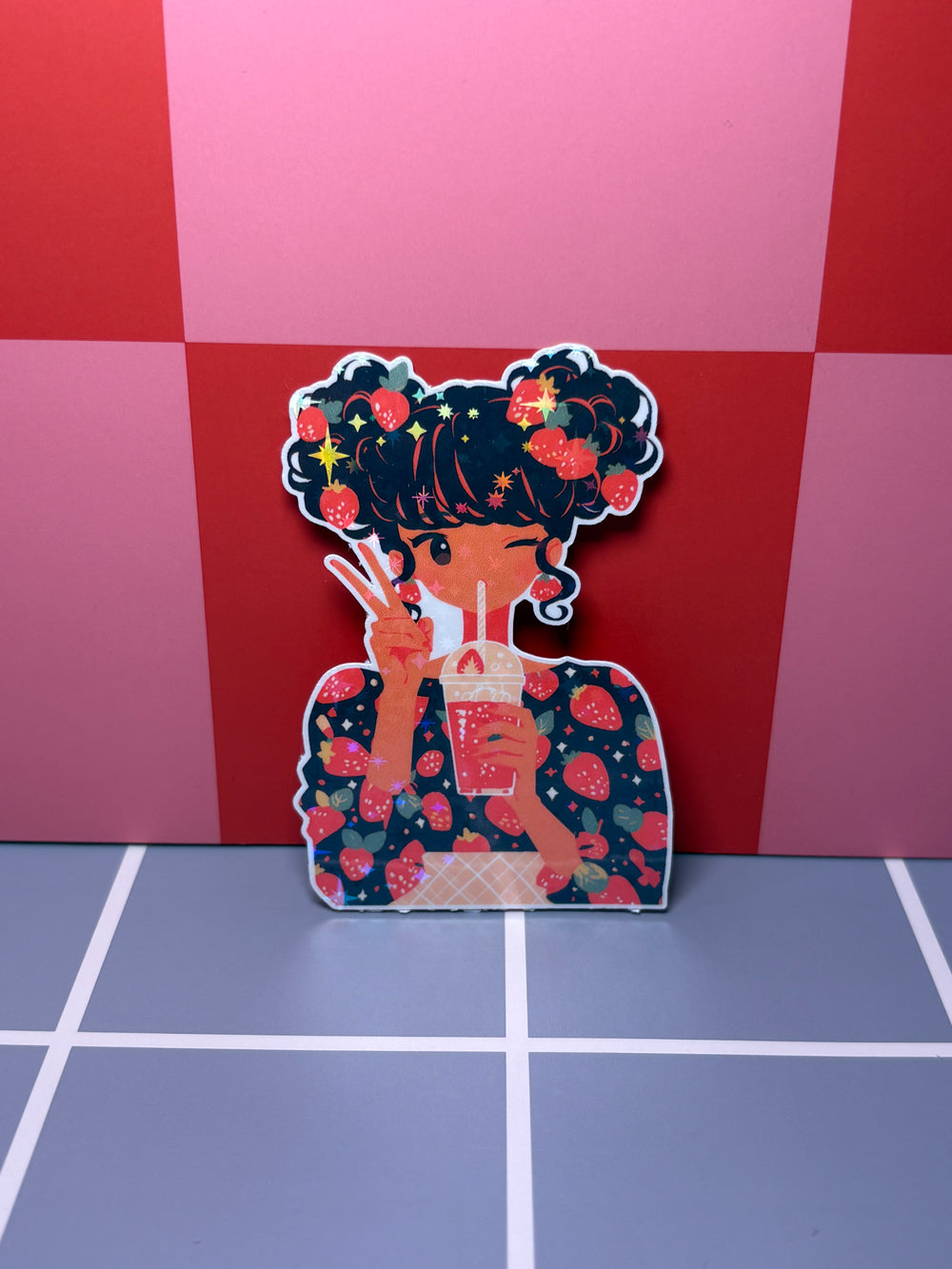 Strawberry Girlie  - Sticker