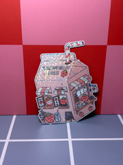 Strawberry Milk Carton- Sticker
