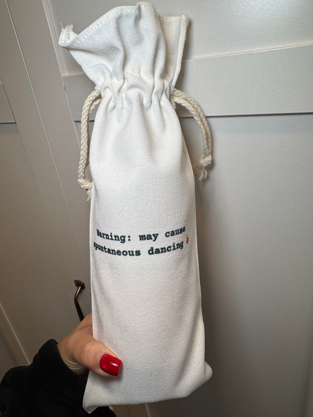 Warning: May Cause Spontaneous Dancing - Wine Bag