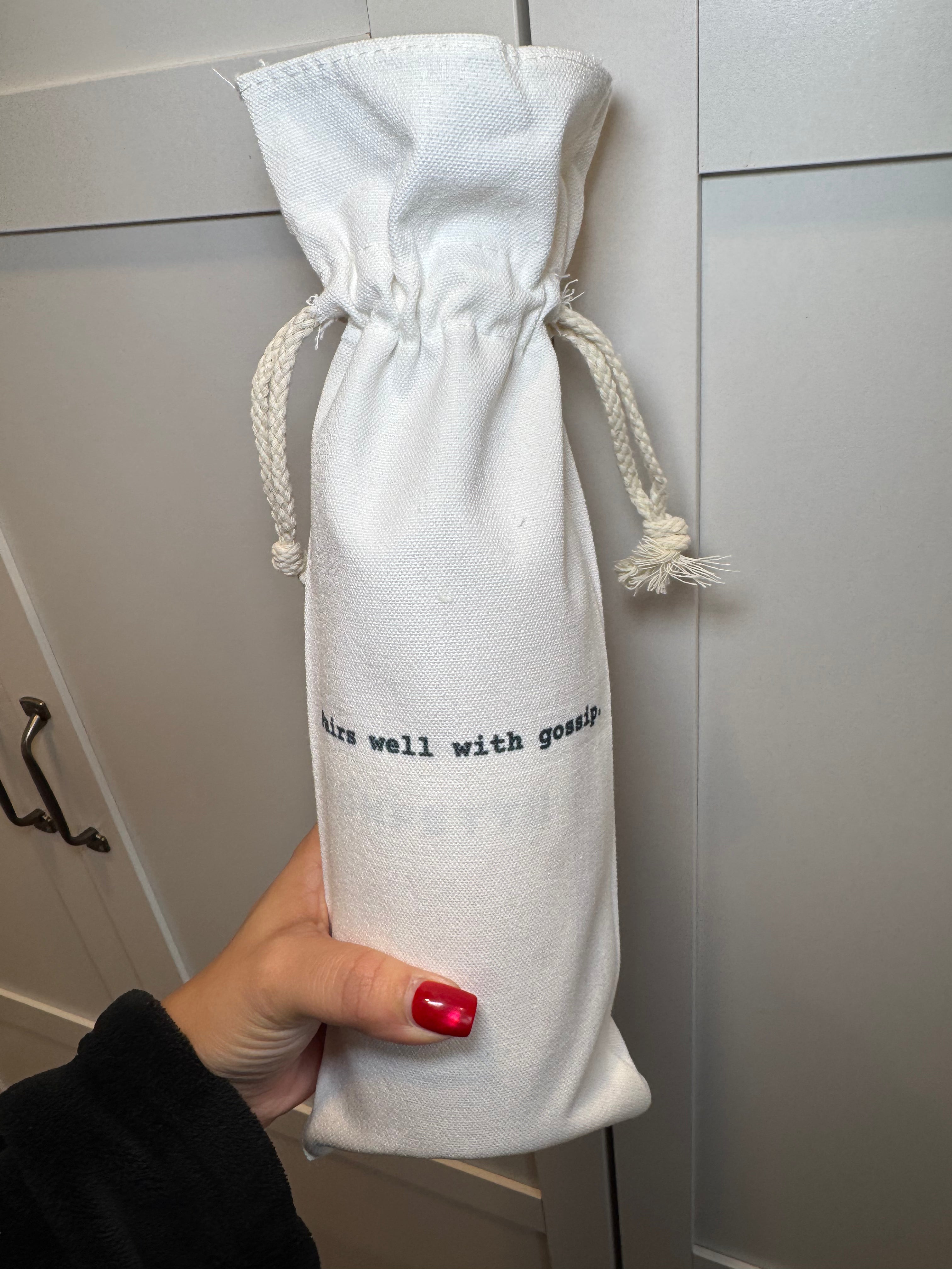 Pairs Well with Gossip - Wine Bag