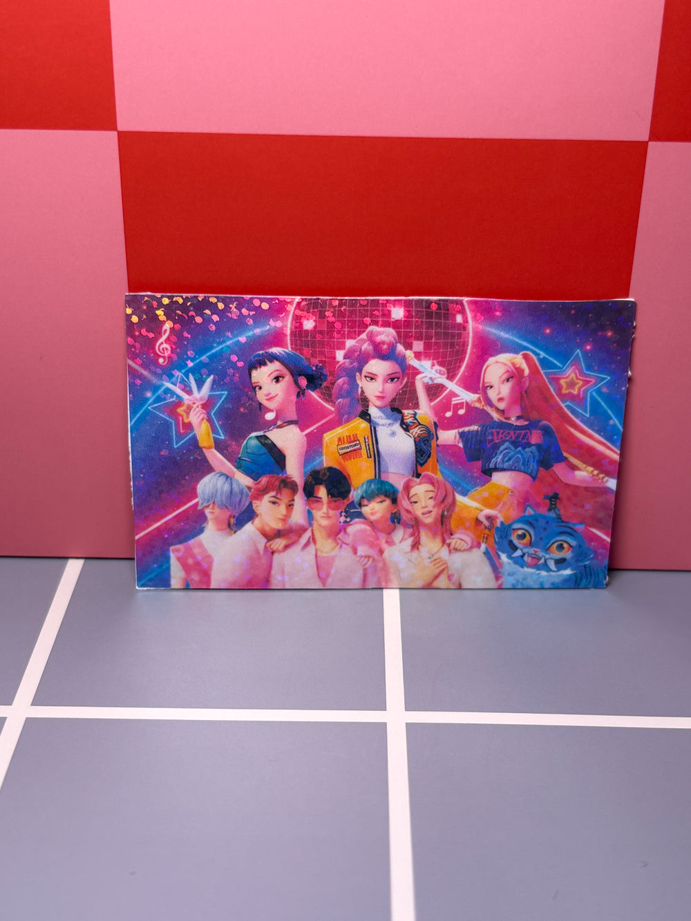 Kpop cast with disco ball - Sticker
