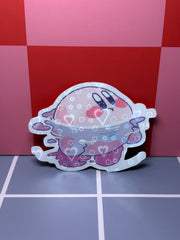 Kirby in water  - Sticker