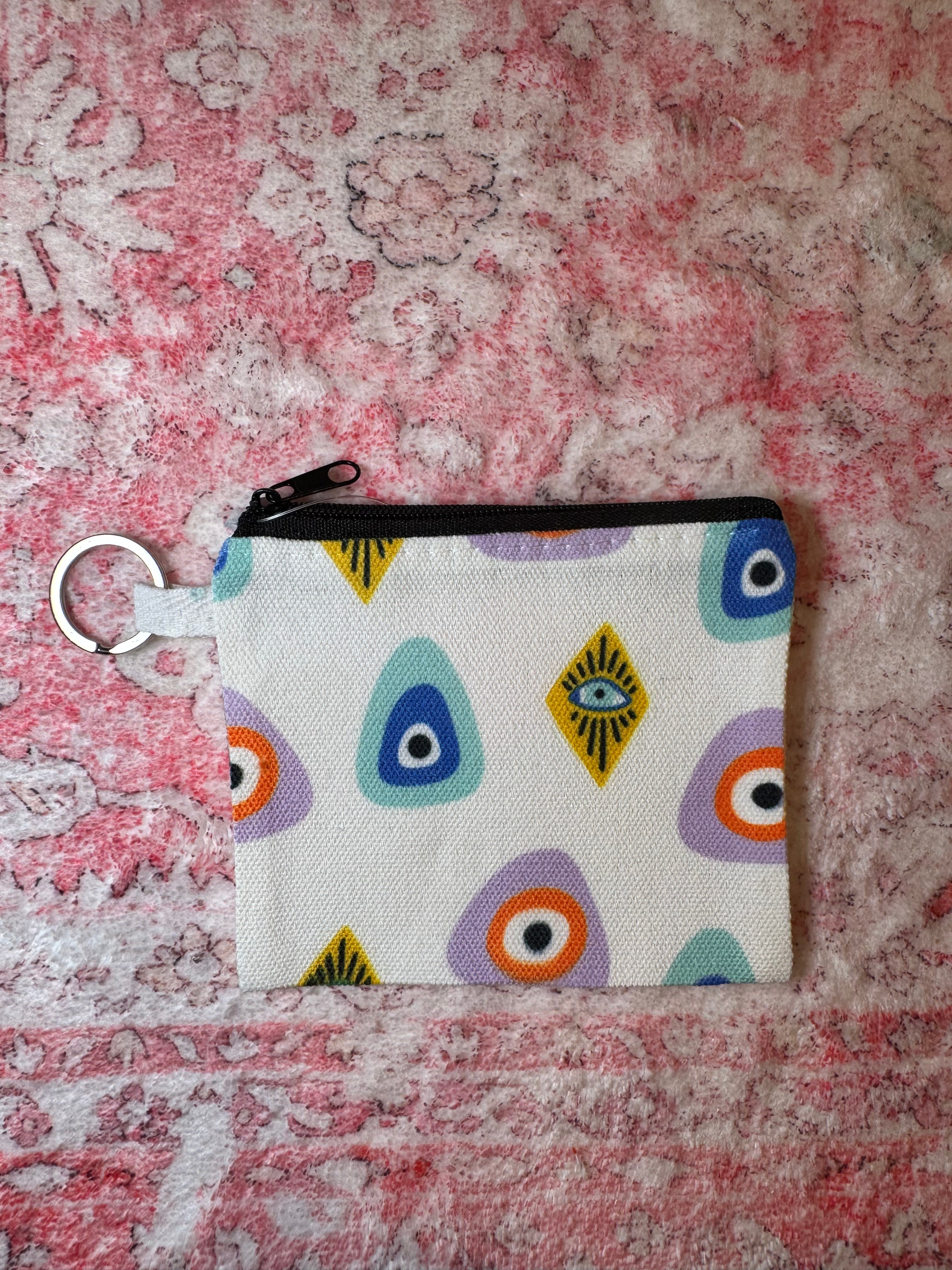 Evil Eye Pattern (Blue) - Coin Pouch