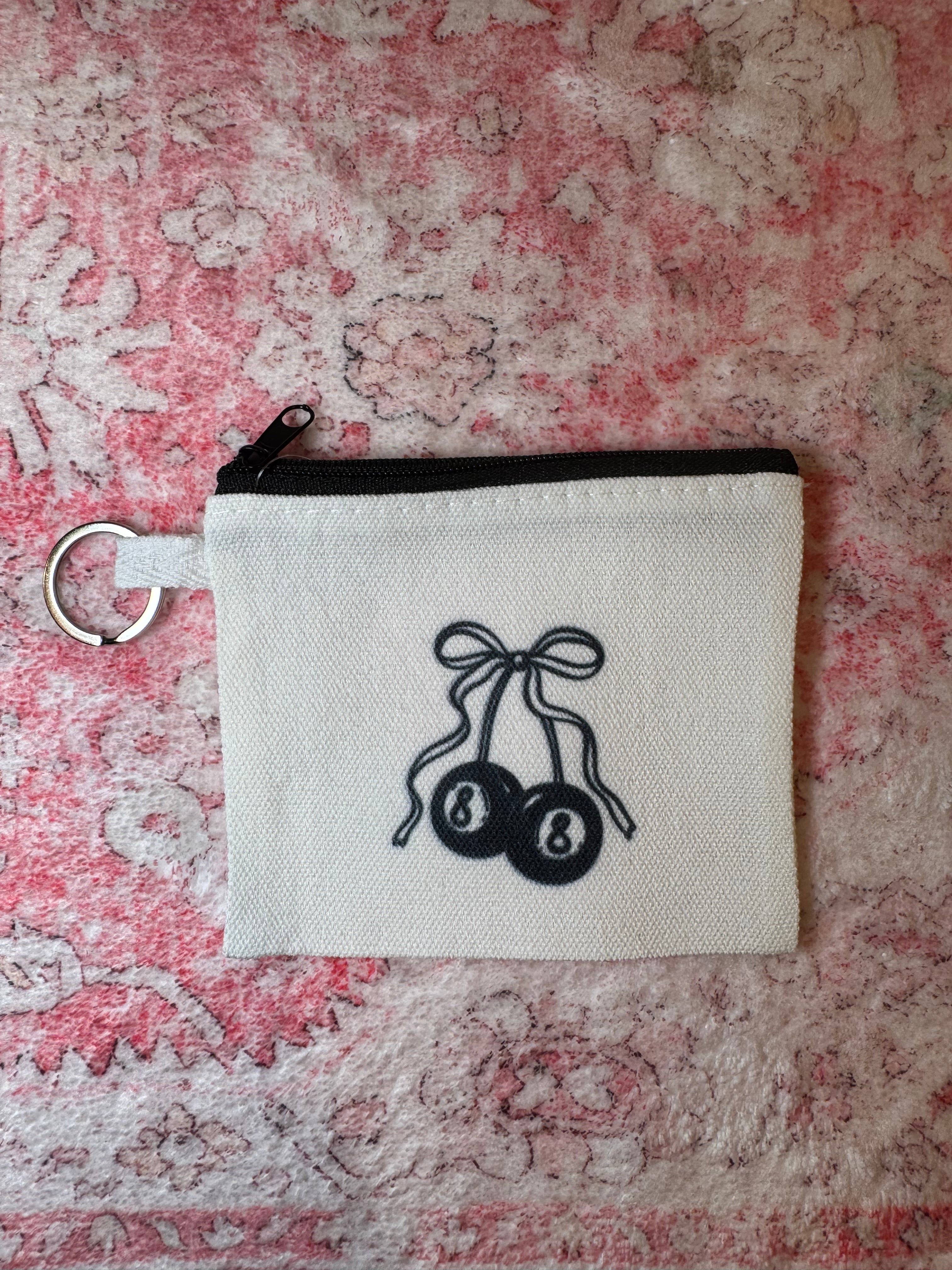 Magic 8 Ball Bow - Coin Pouch