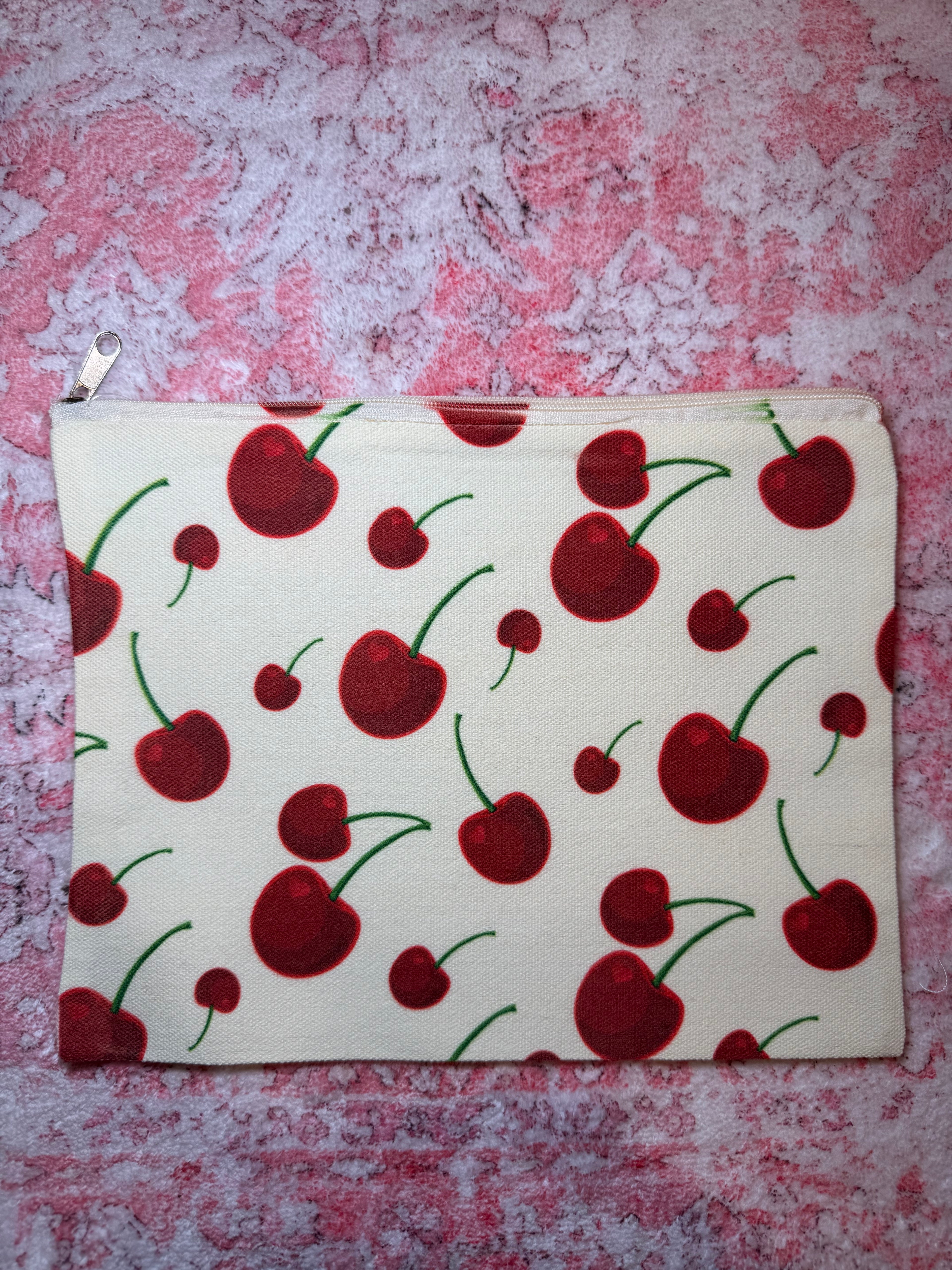 Cherries - Medium Canvas Pouch