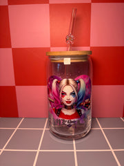 Harley Quinn - 16 Oz Glass Can