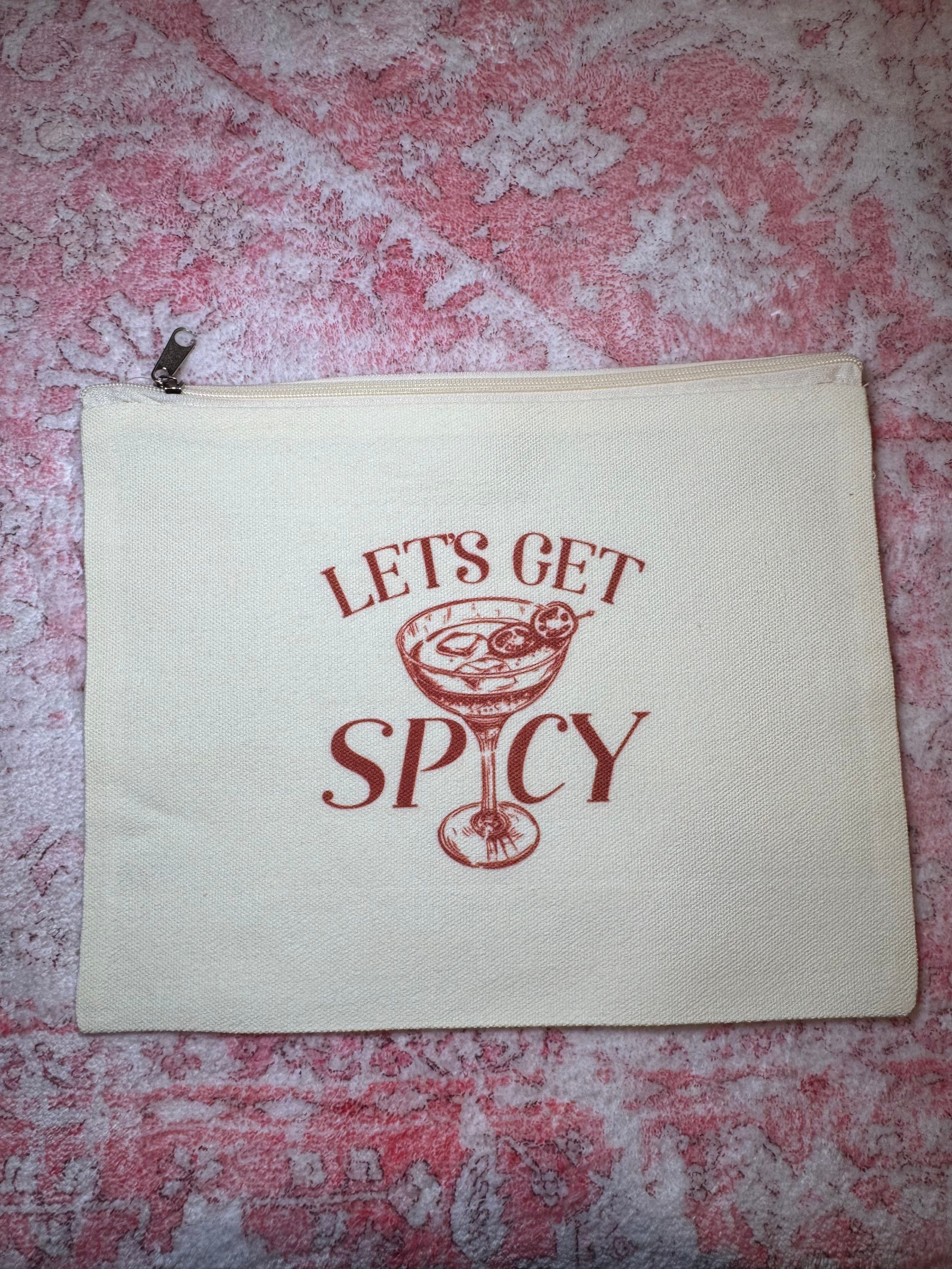 Let's Get Spicy - Medium Canvas Pouch