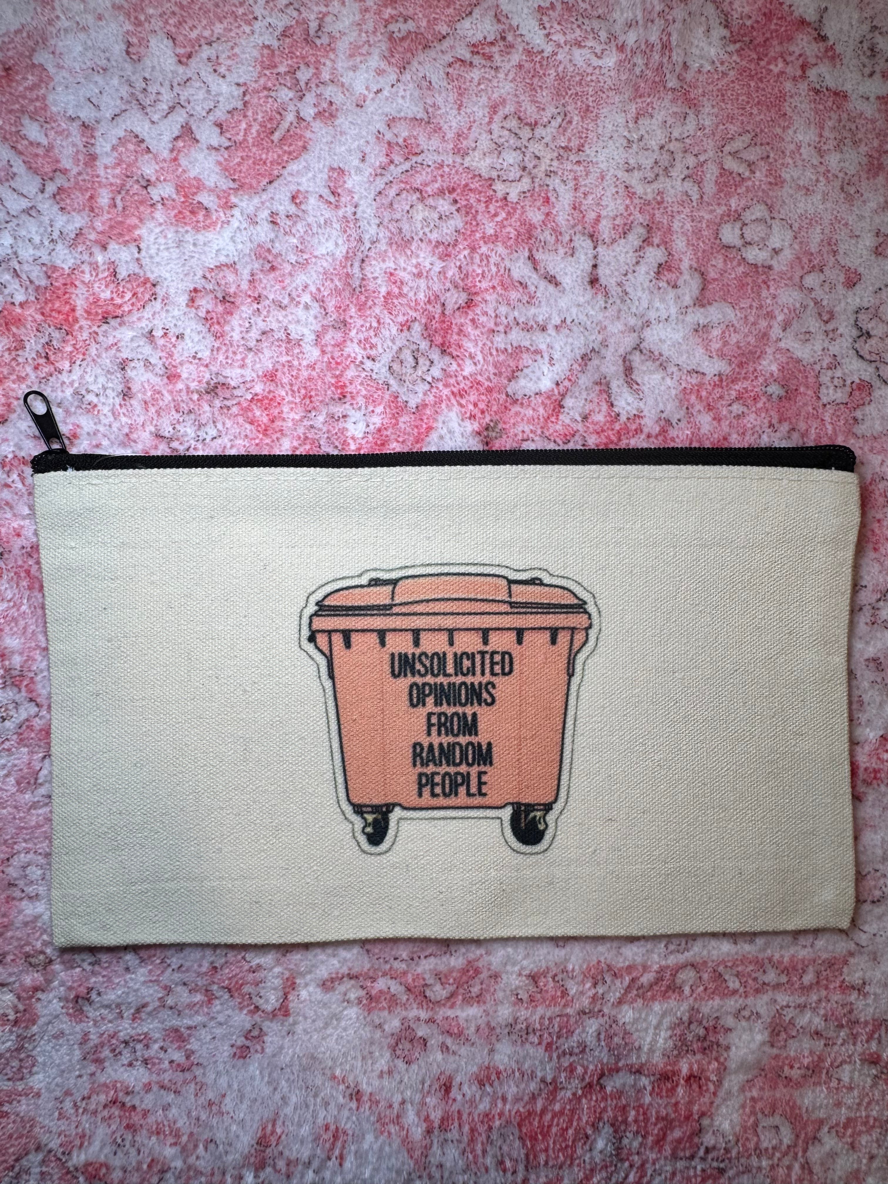 Unsolicited Opinions from Random People - Standard Canvas Pouch