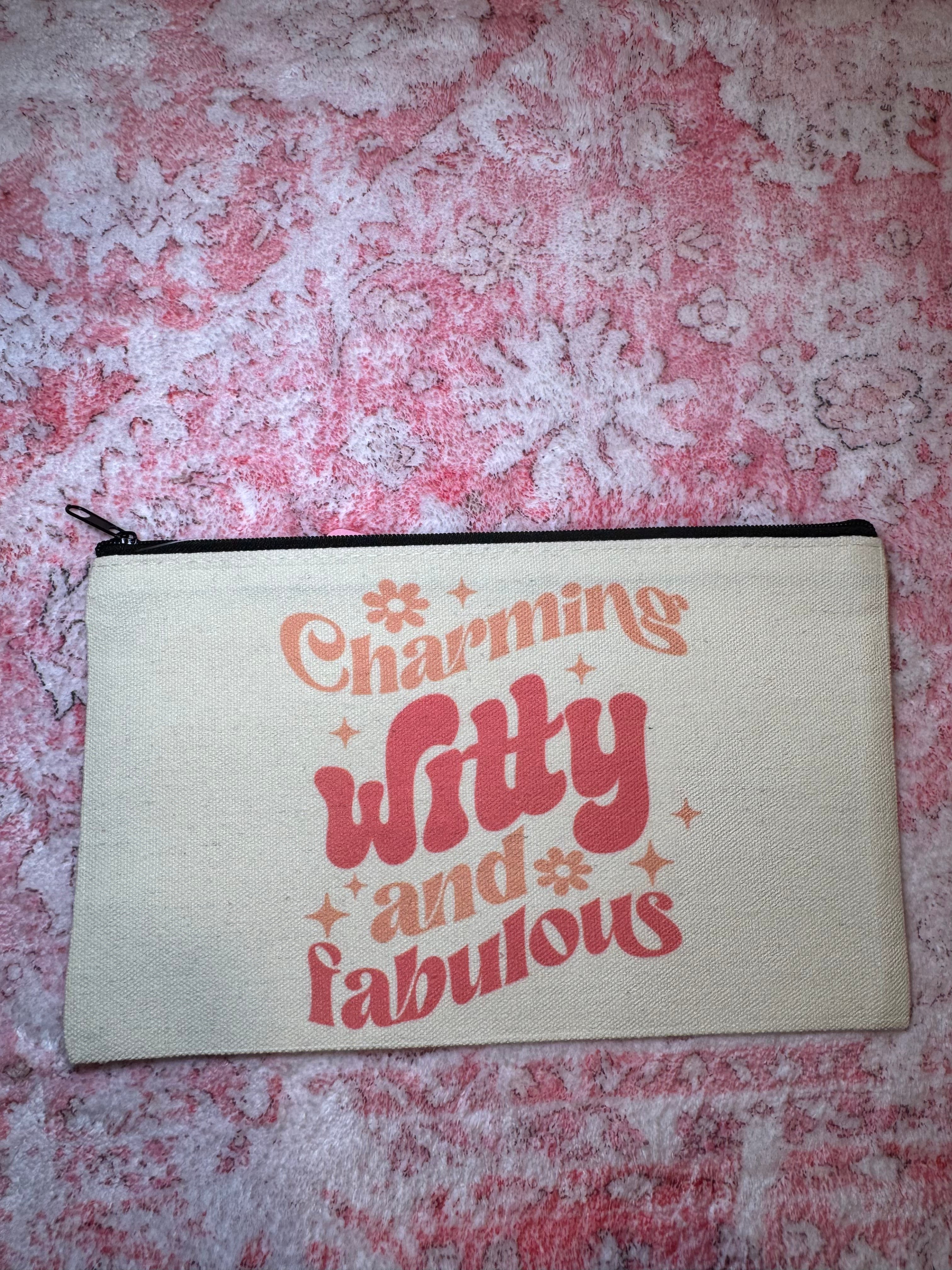 Charming Witty and Fabulous - Standard Canvas Pouch