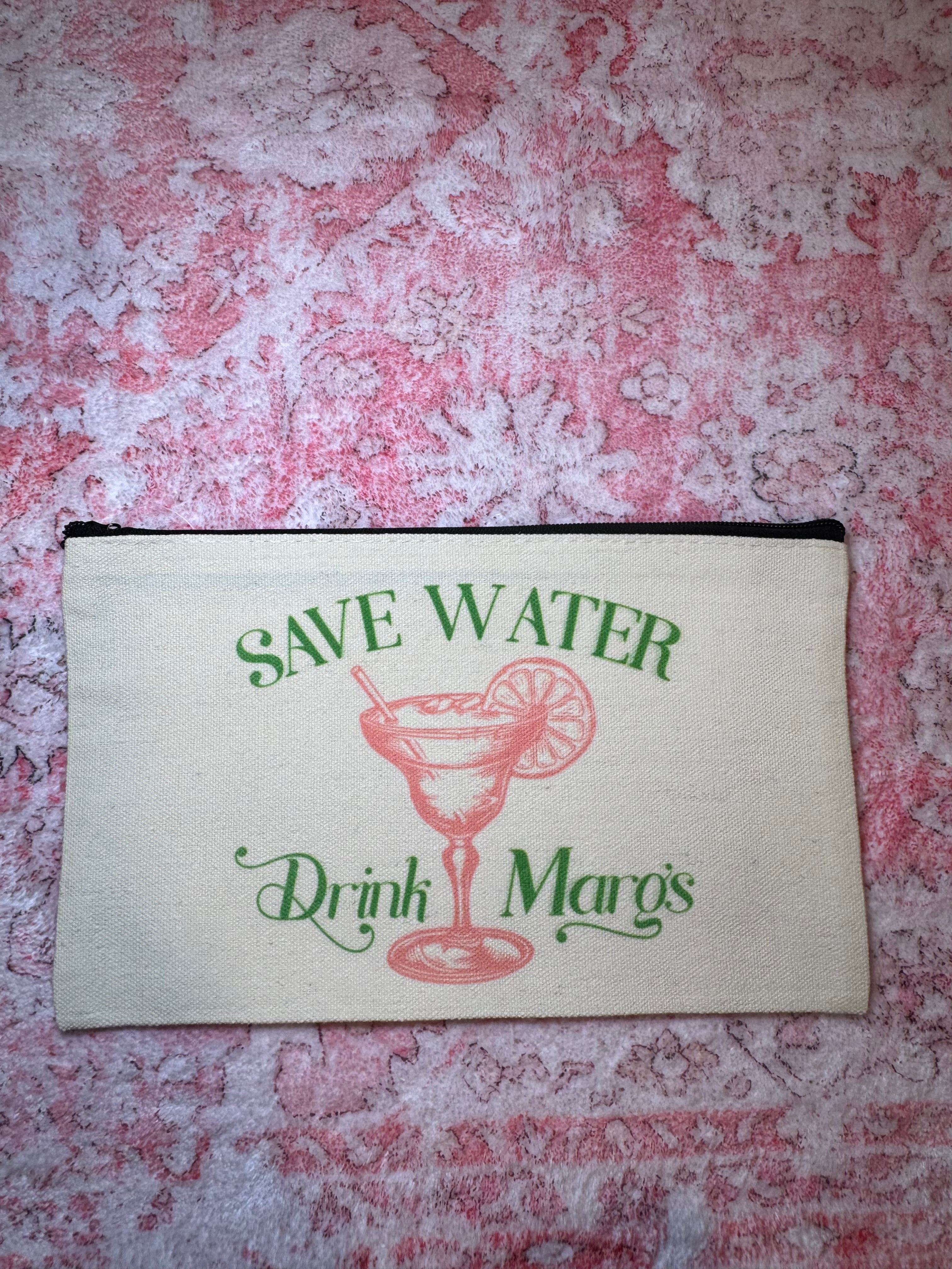 Save Water, Drink Margs - Standard Canvas Pouch