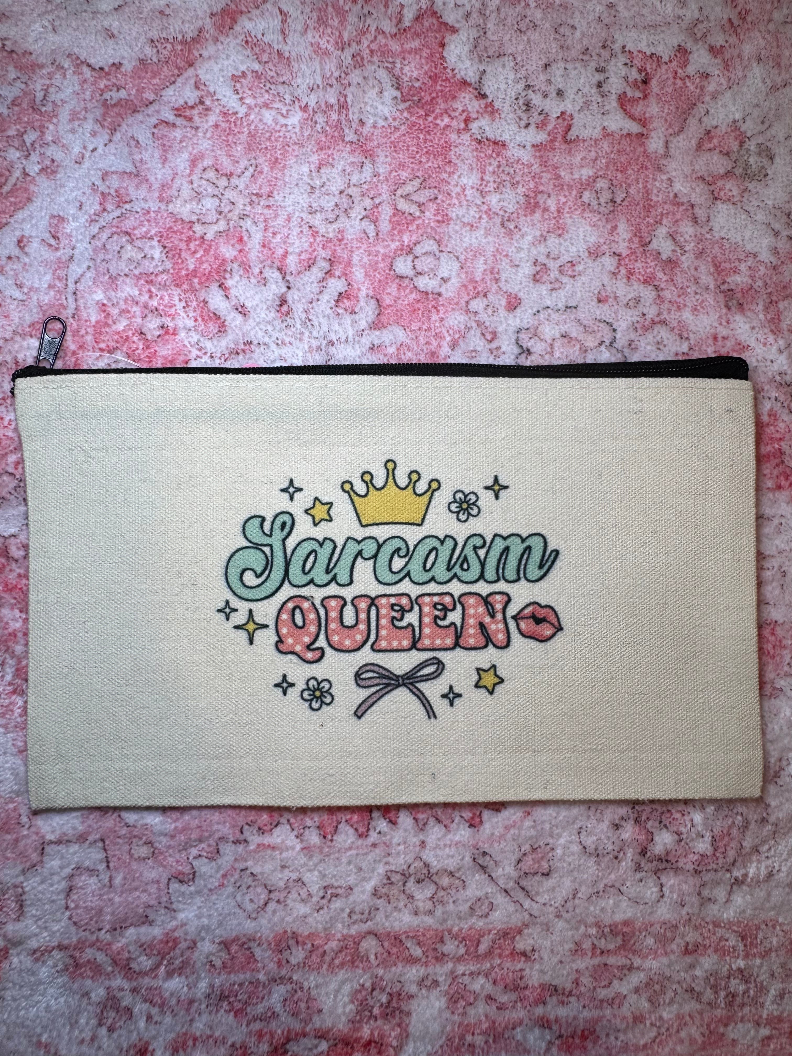 Sarcasm Queen - Standard Canvas Pouch