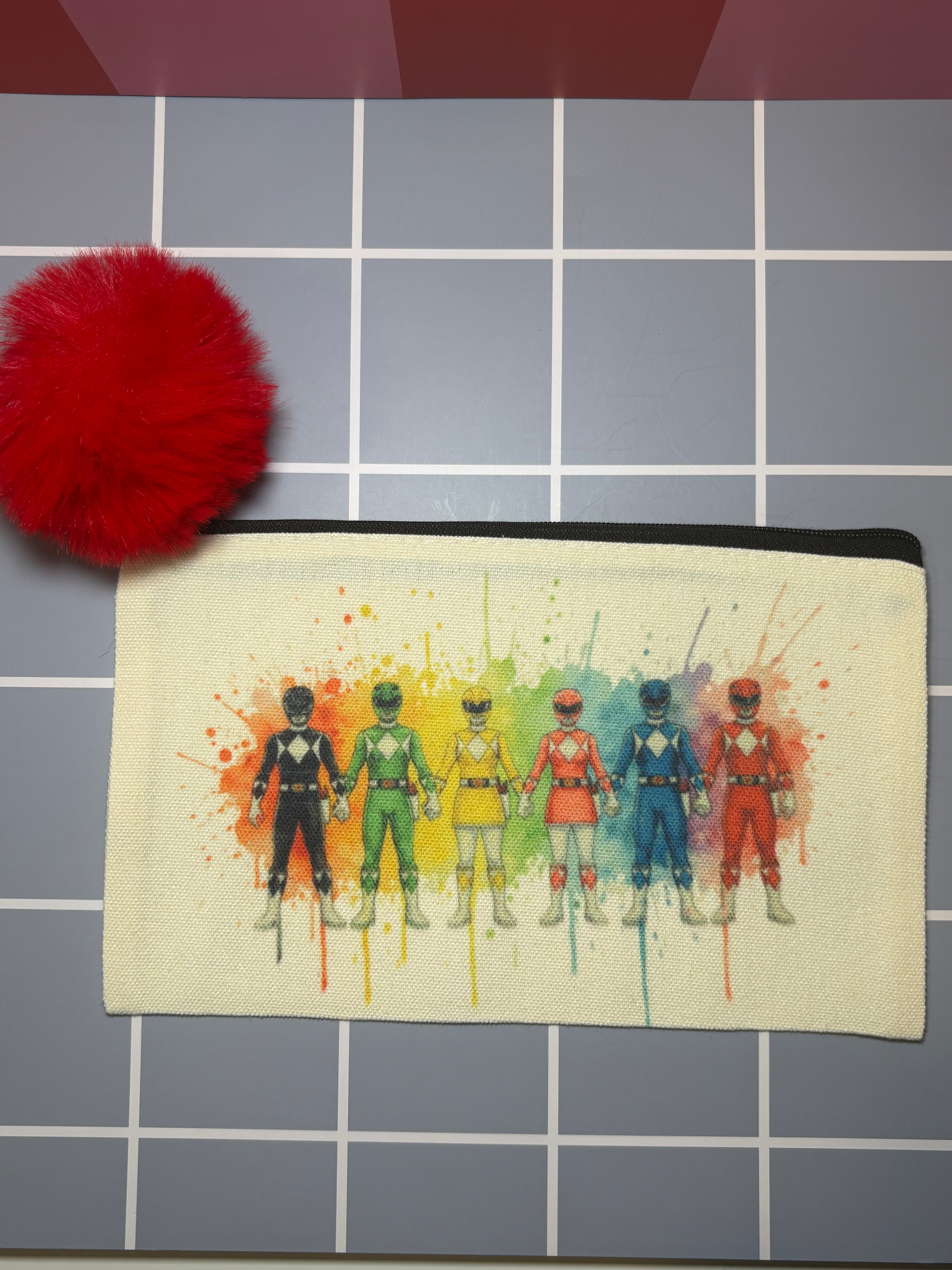 Power rangers canvas pouch