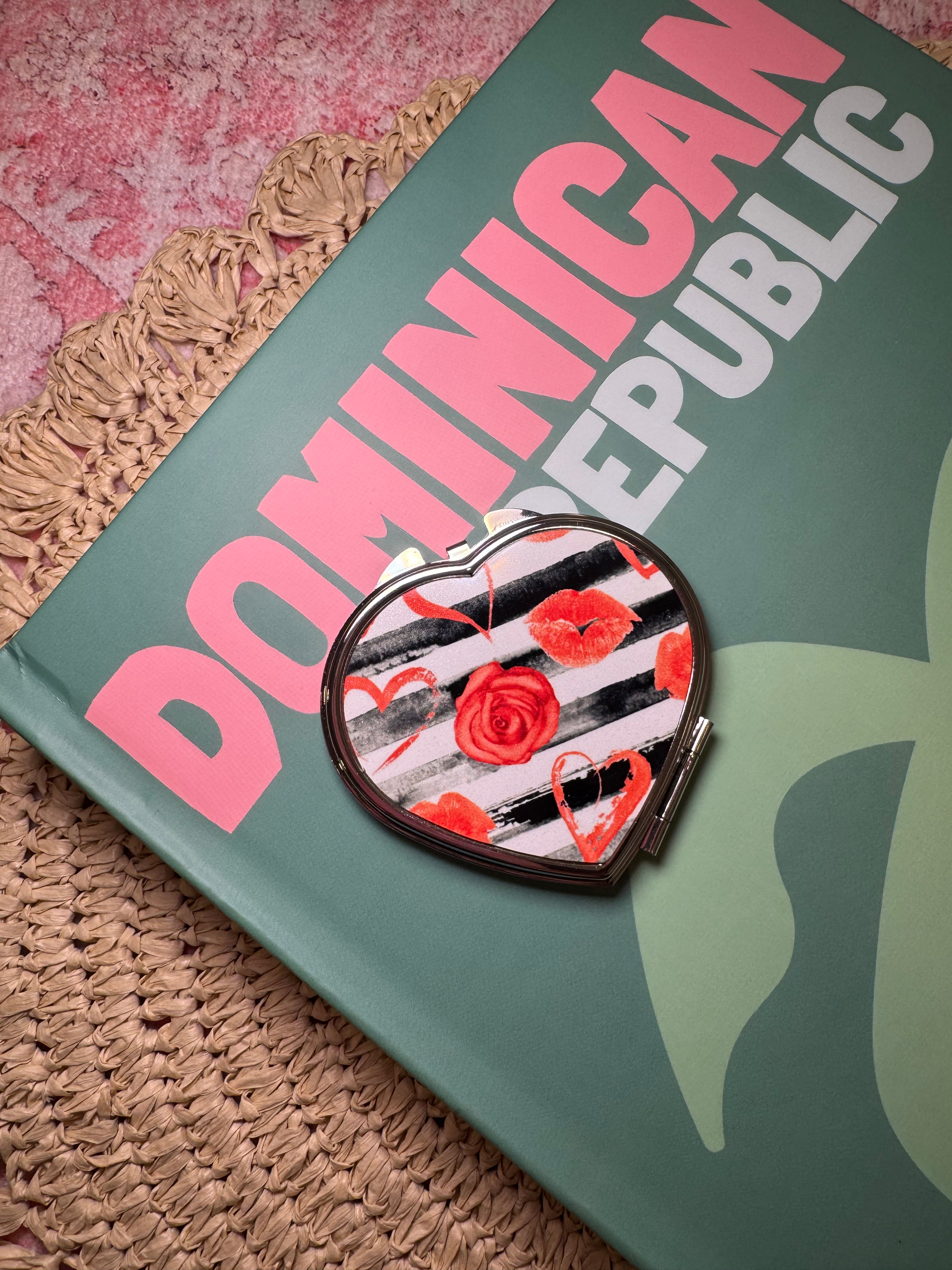 Girly Chic - Compact Mirror – Metal compact mirror